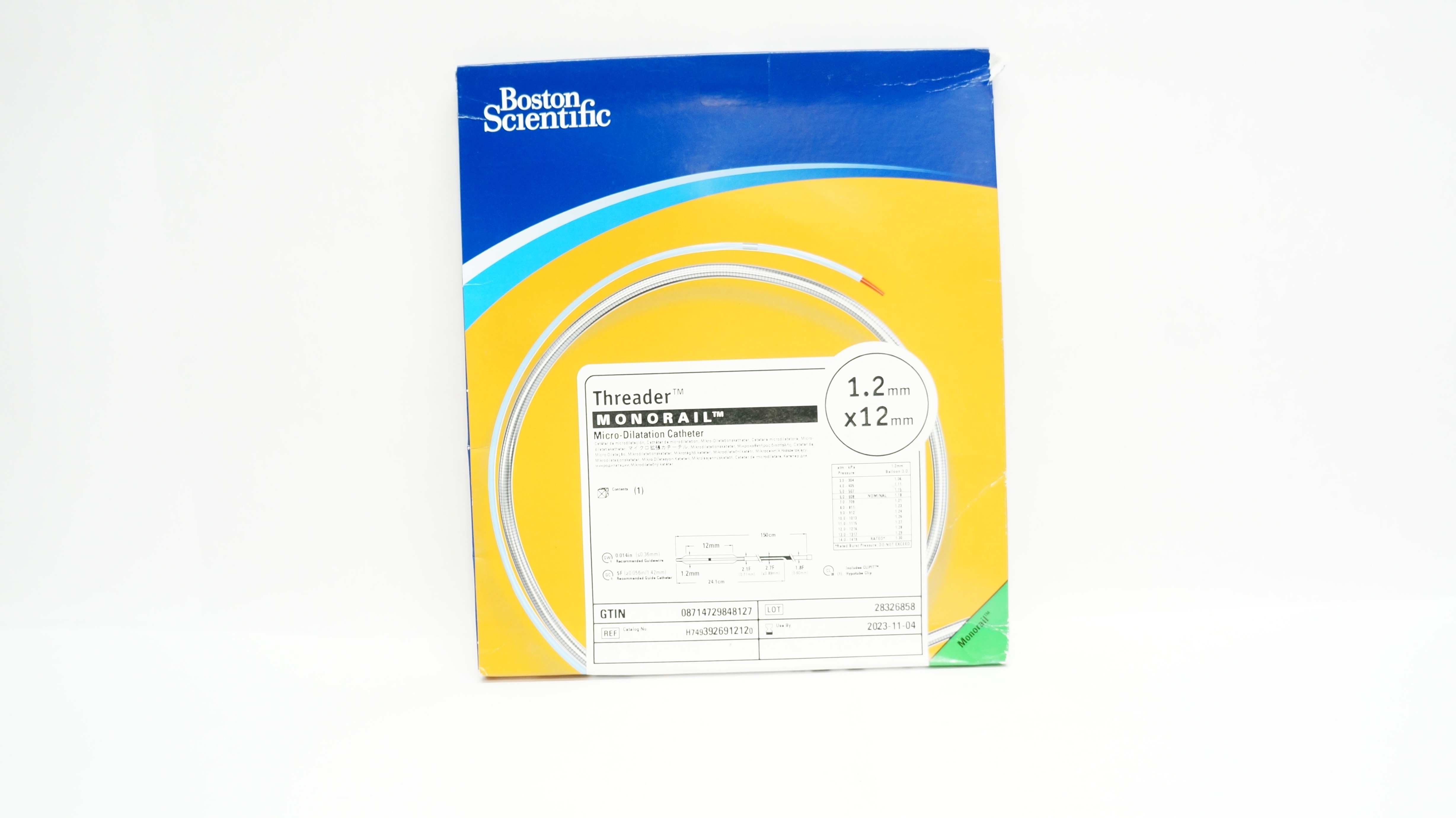 Boston Scientific H7493926912120 Threader Micro-Dilatation Cath. 1.2mm x 12mm(x)