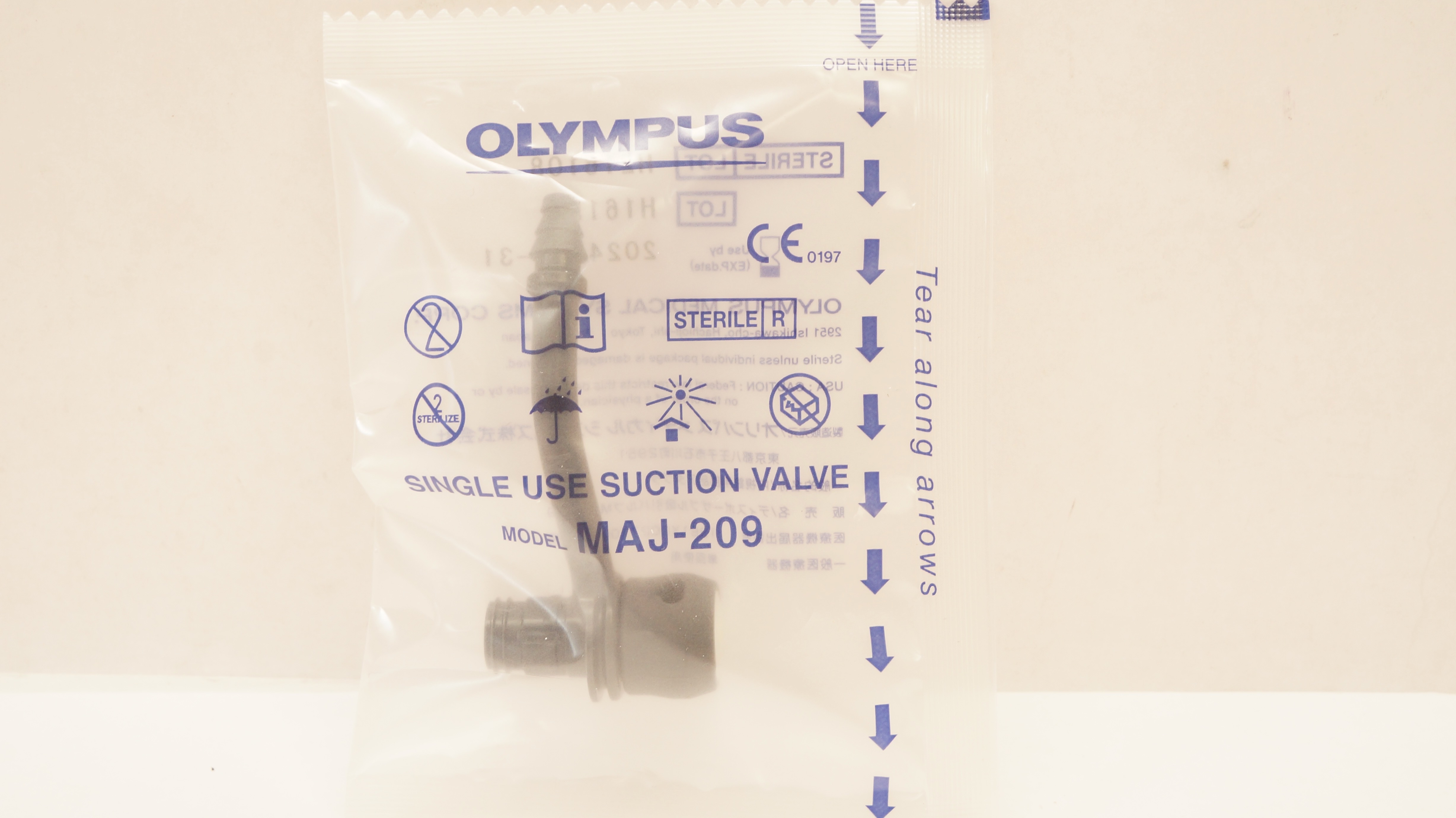 Olympus MAJ-209 Sterile Single Use Biopsy Suction Valve