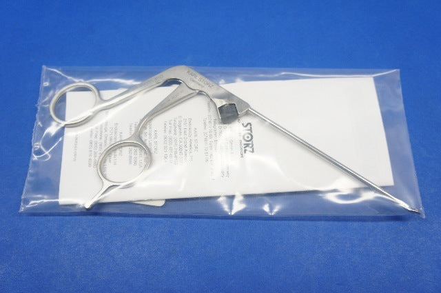 Karl Storz 285710AC Silcut 1 Oval Upbiter W/Teeth, Curved 15deg Up