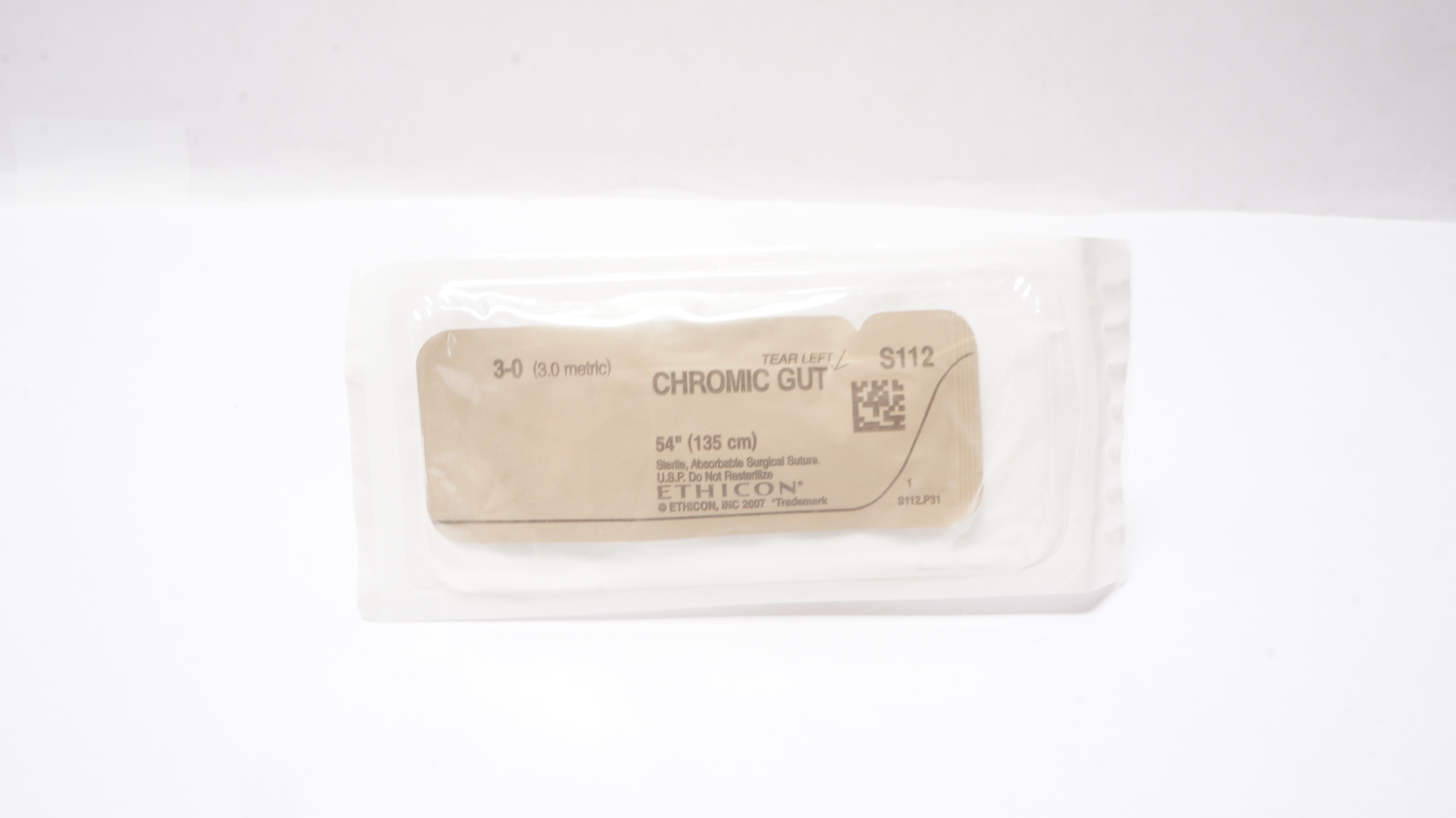Ethicon S112 3-0 CHROMIC GUT, 54inch (x)