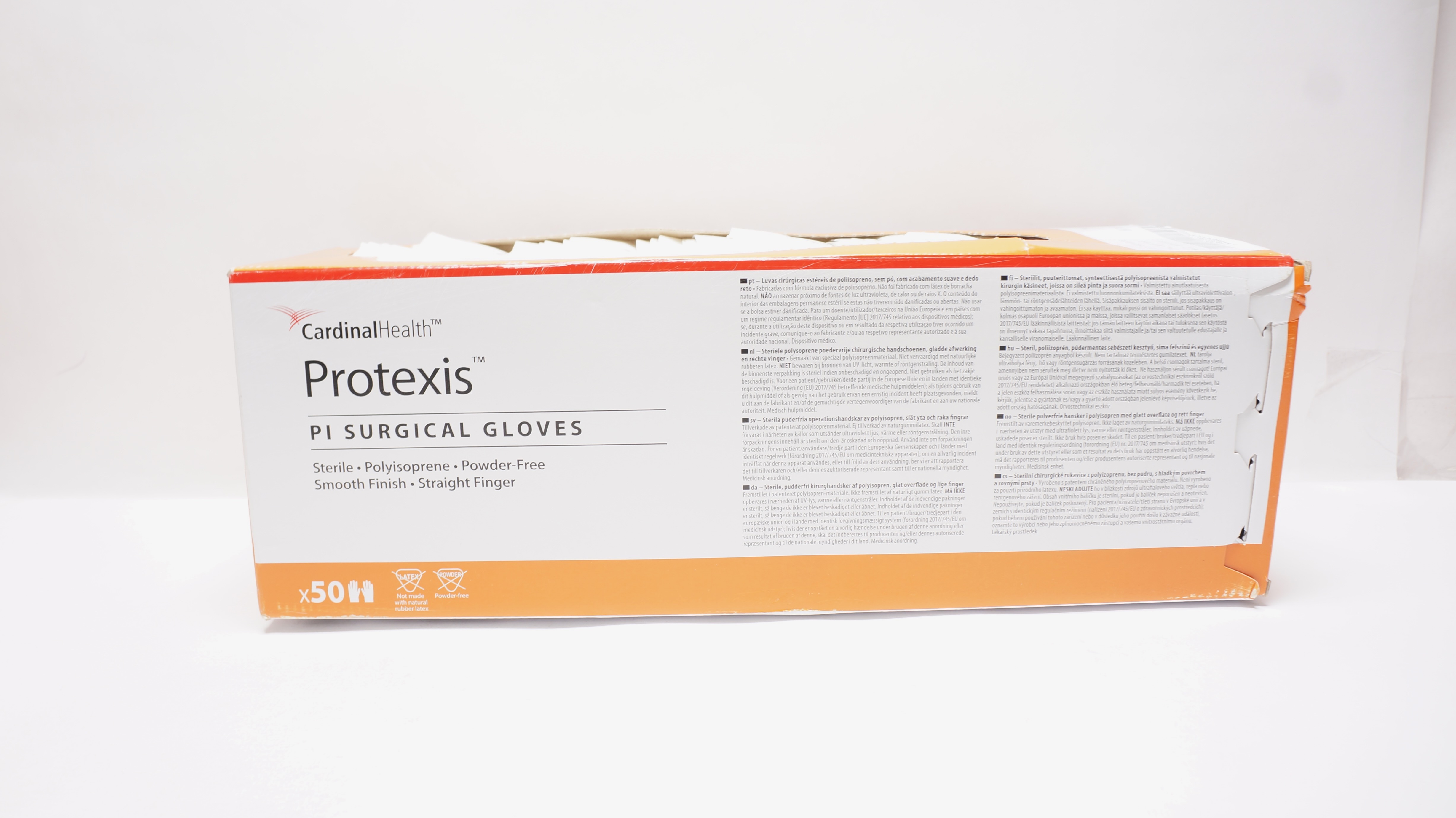Cardinal Health 2D72PT75X Protexis PI Surgical Gloves Size, 7-1/2 - Box of 50