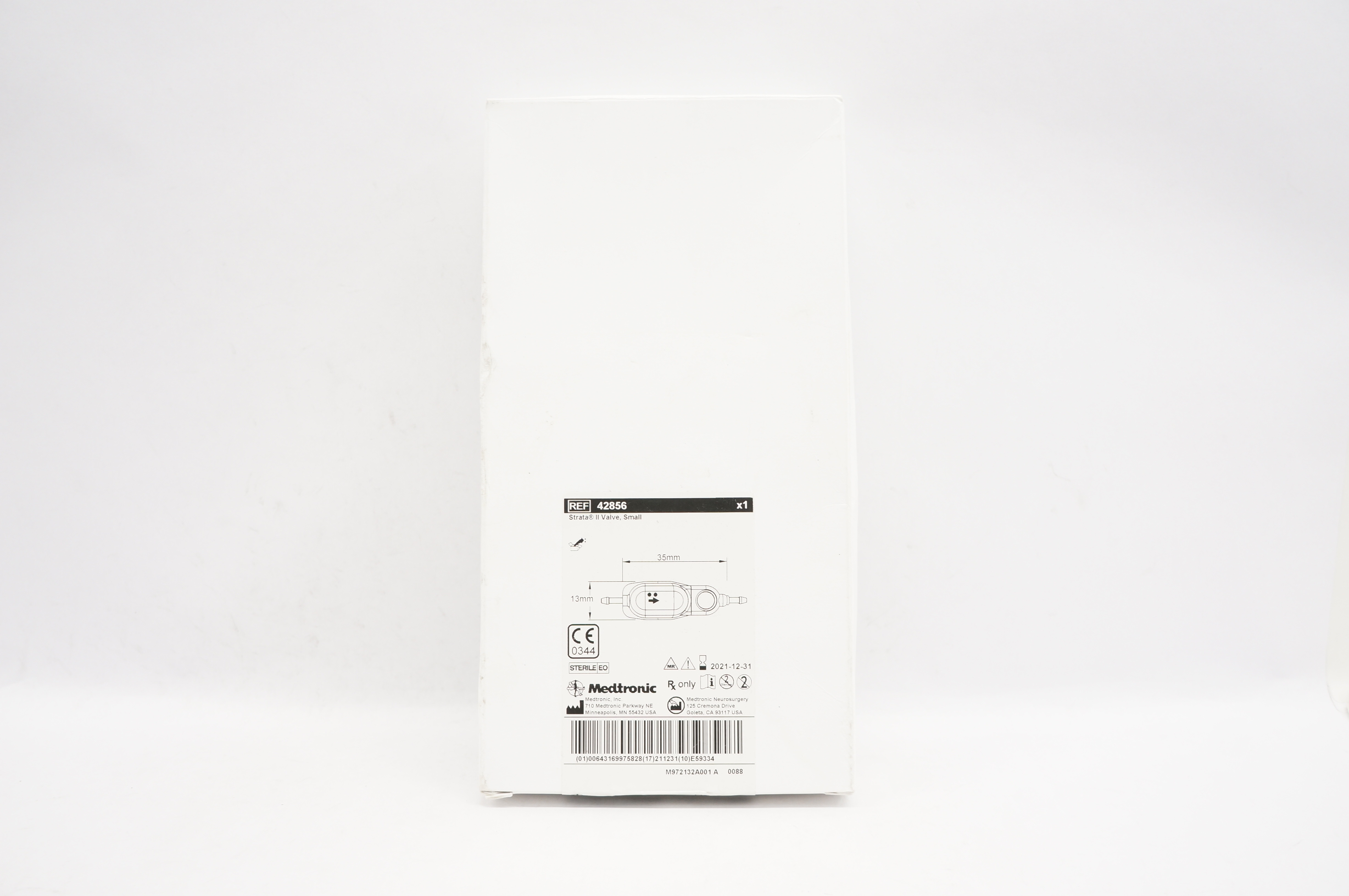 Medtronic 42856 Strata II Valve Small 13mm x 35mm (x)