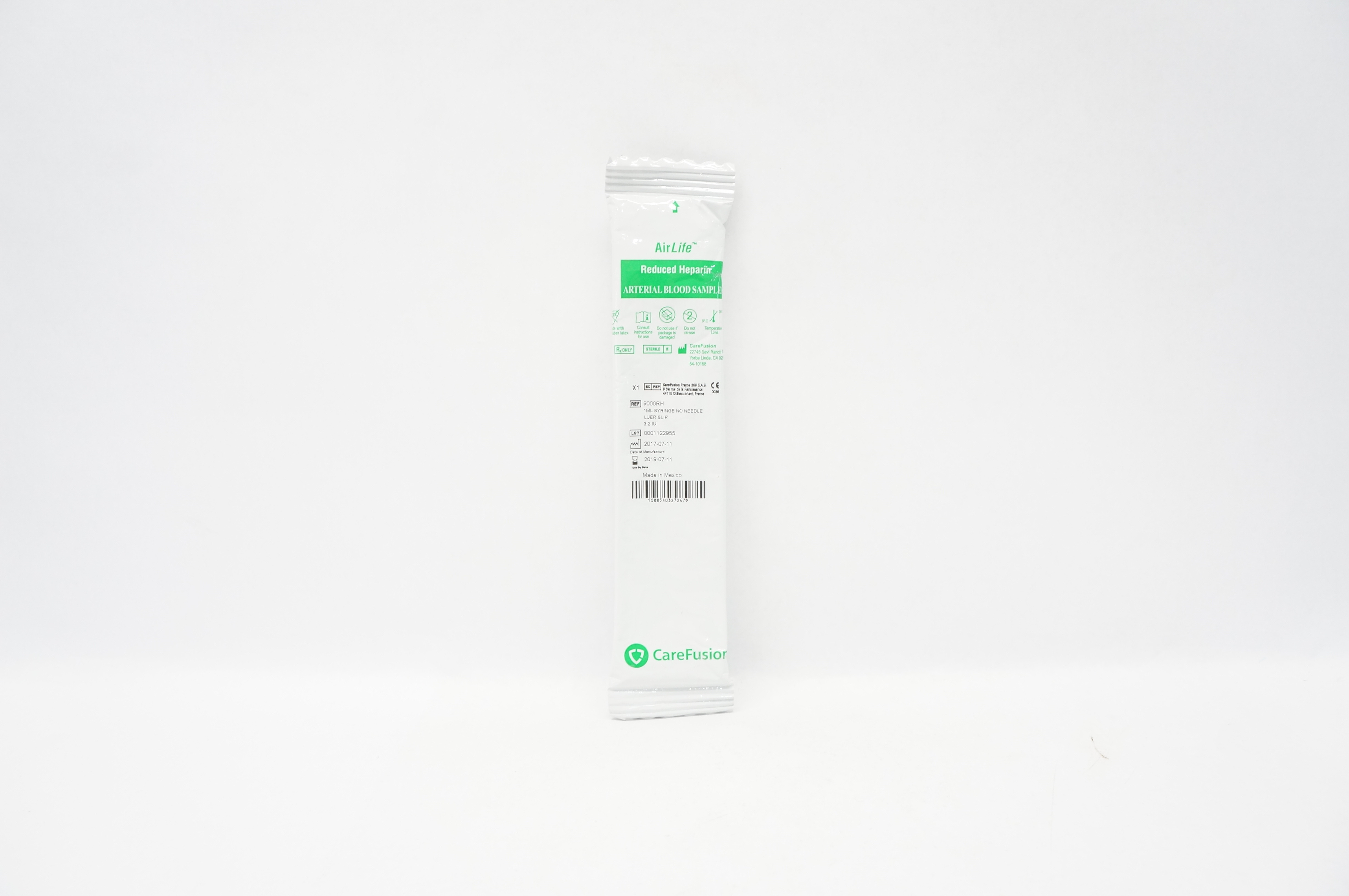 CareFusion 9000RH Airlife Reduced Heparin Arterial Blood Sampler (x)