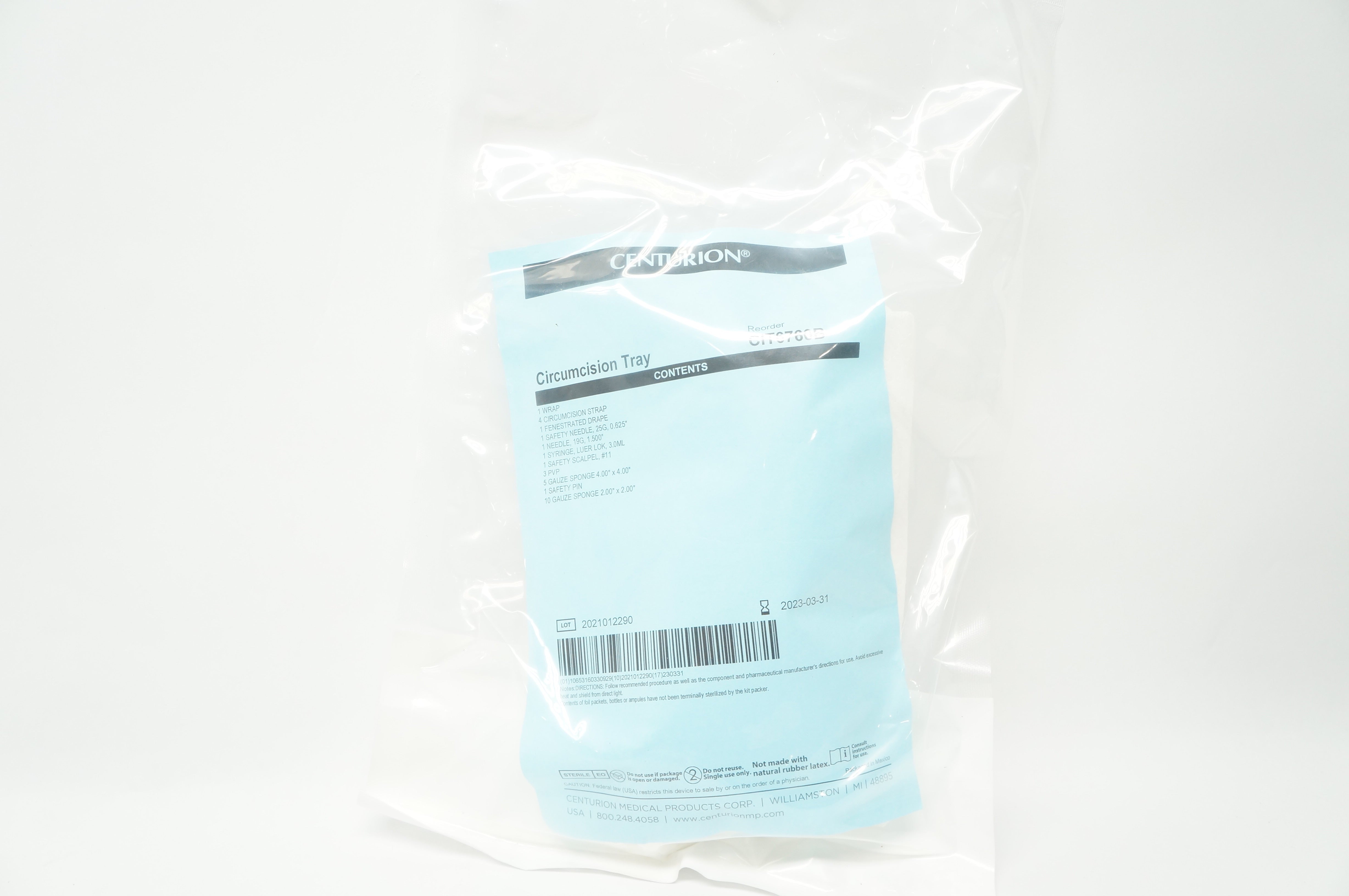 Centurion Medical CIT6760B Circumcision Tray