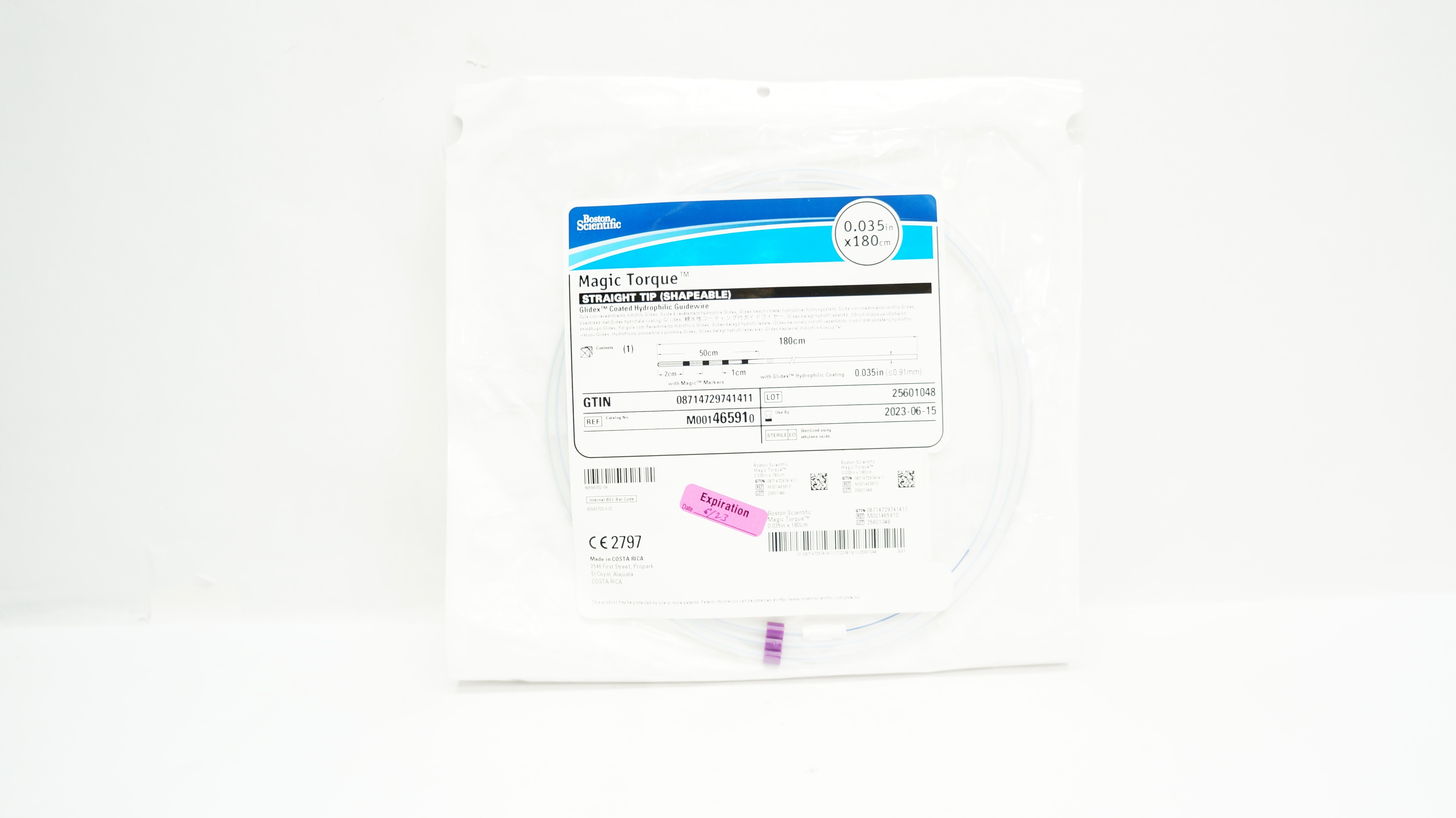 Boston Scientific 46591 Magic Torque Guidewire 0.035 inch x 180 cm (x)