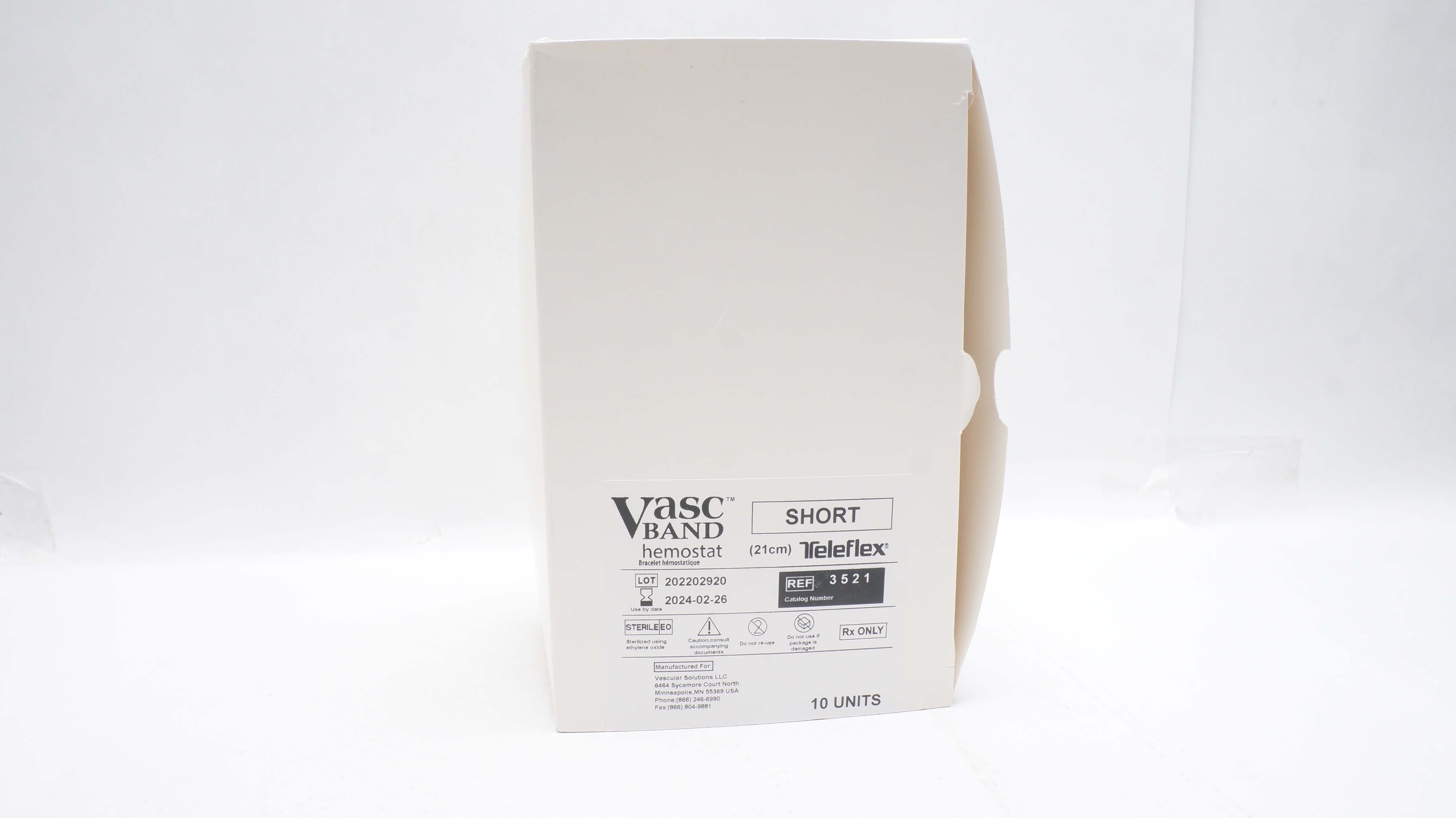 Teleflex 3521 Vasc Band Hemostat Short 21 cm (x) - Box of 10