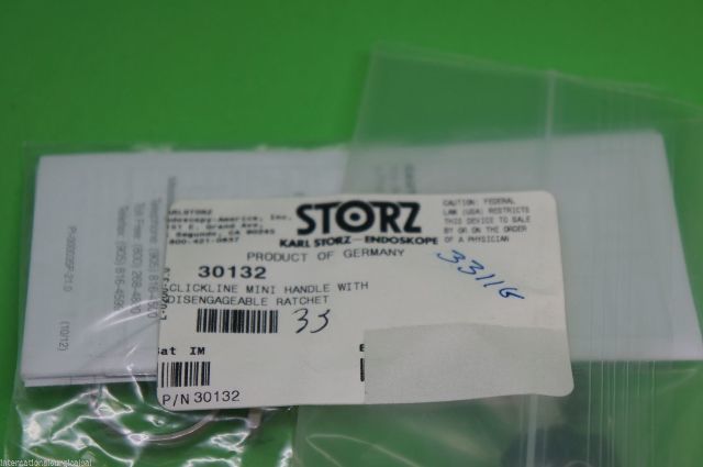Karl Storz 30132 Clickline Mini Handle With Disengageable Ratchet