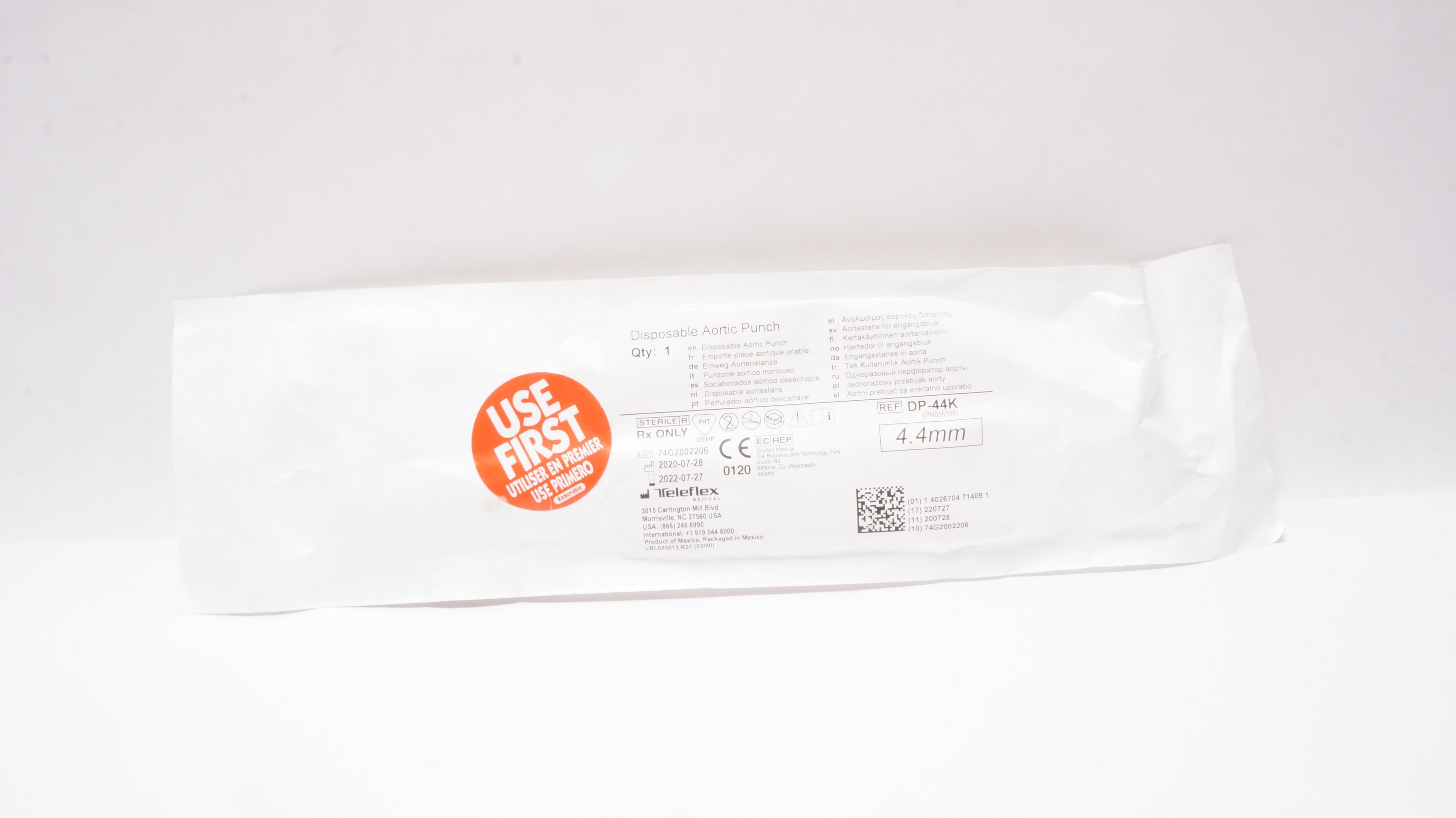 Teleflex DP-44K Disposable Aortic Punch 4.4mm (x)