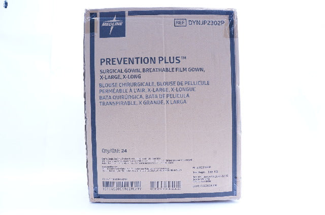Medline DYNJP2302P Prevention Plus Surgical G o w n X-Large, X-Long - Box of 24