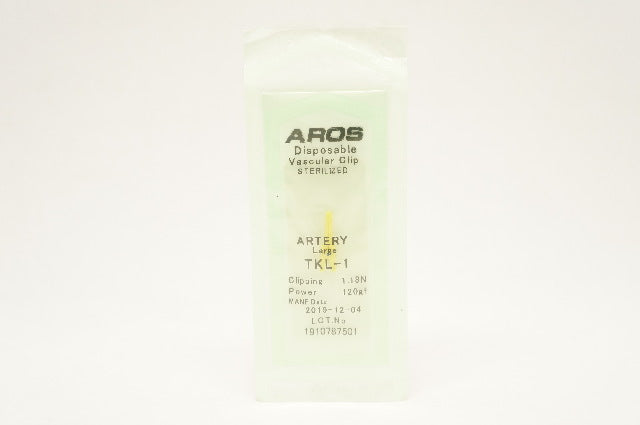 AROS TKL-1 Disposable Vascular Clip Artery, Large 1.18inch