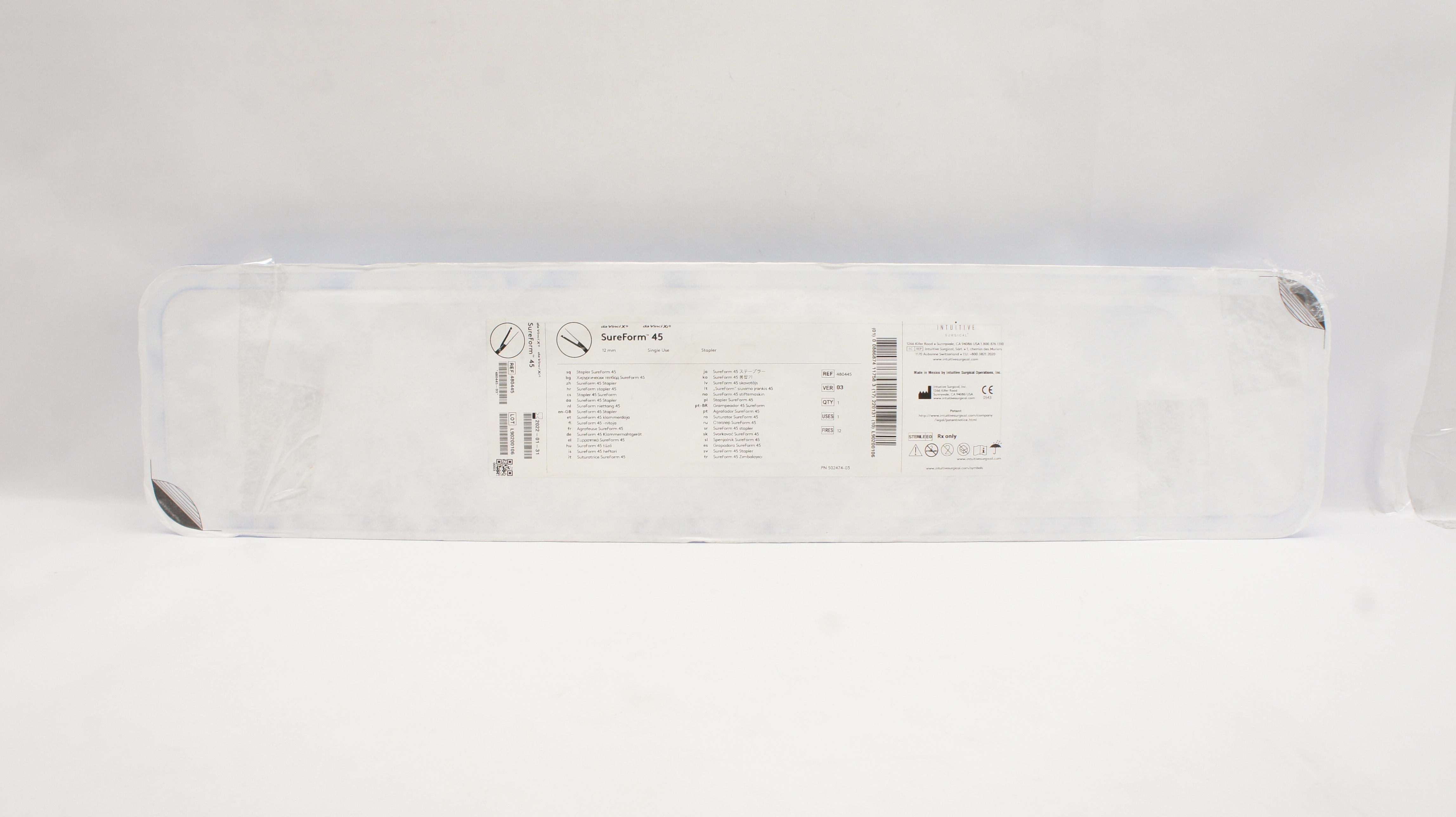 Intuitive Surgical 480445 da Vinci Xi Stepler SureForm 45, 12mm (x)