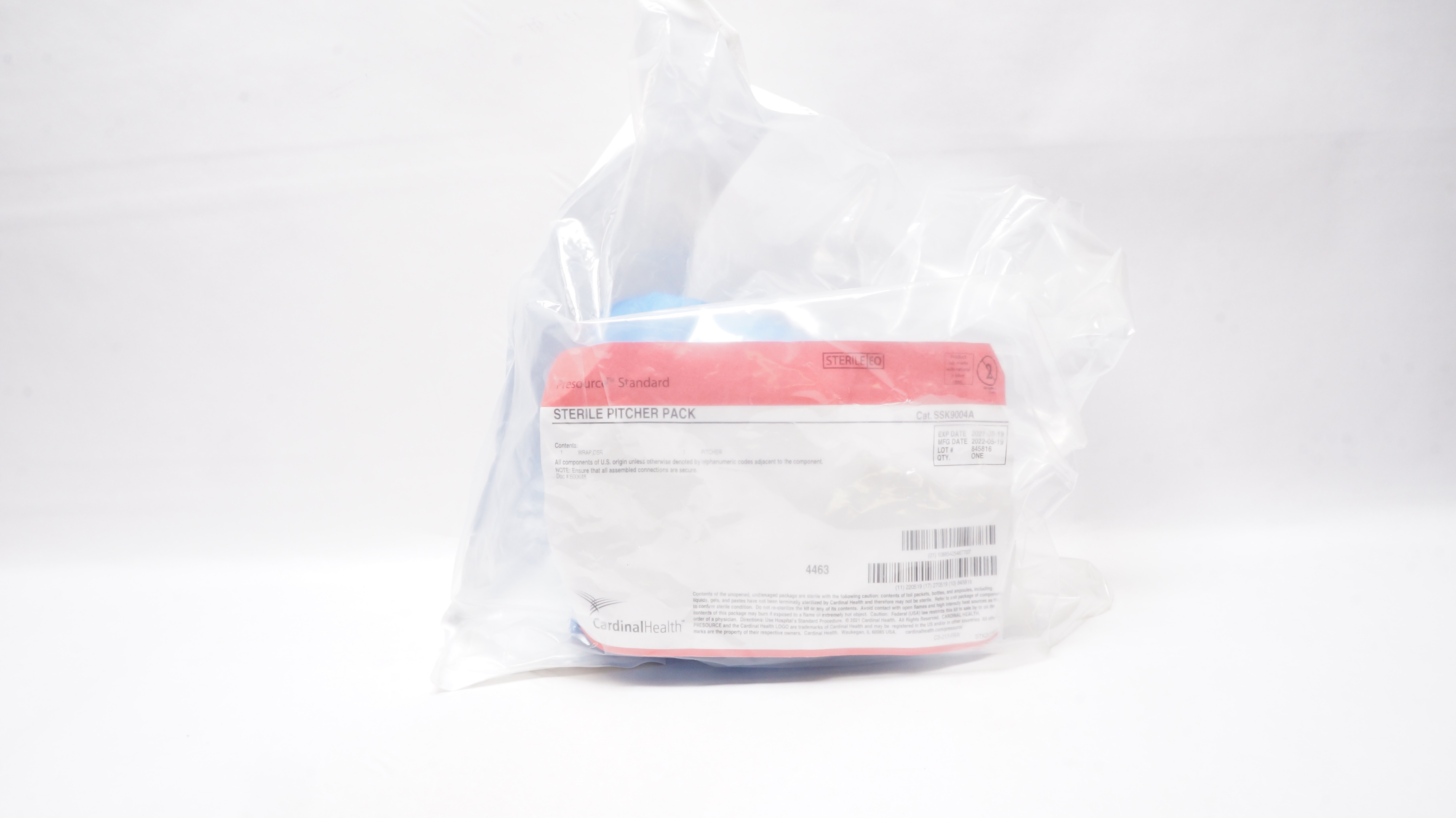 Cardinal Health SSK9004A Presourse Standard Sterile Pitcher Pack