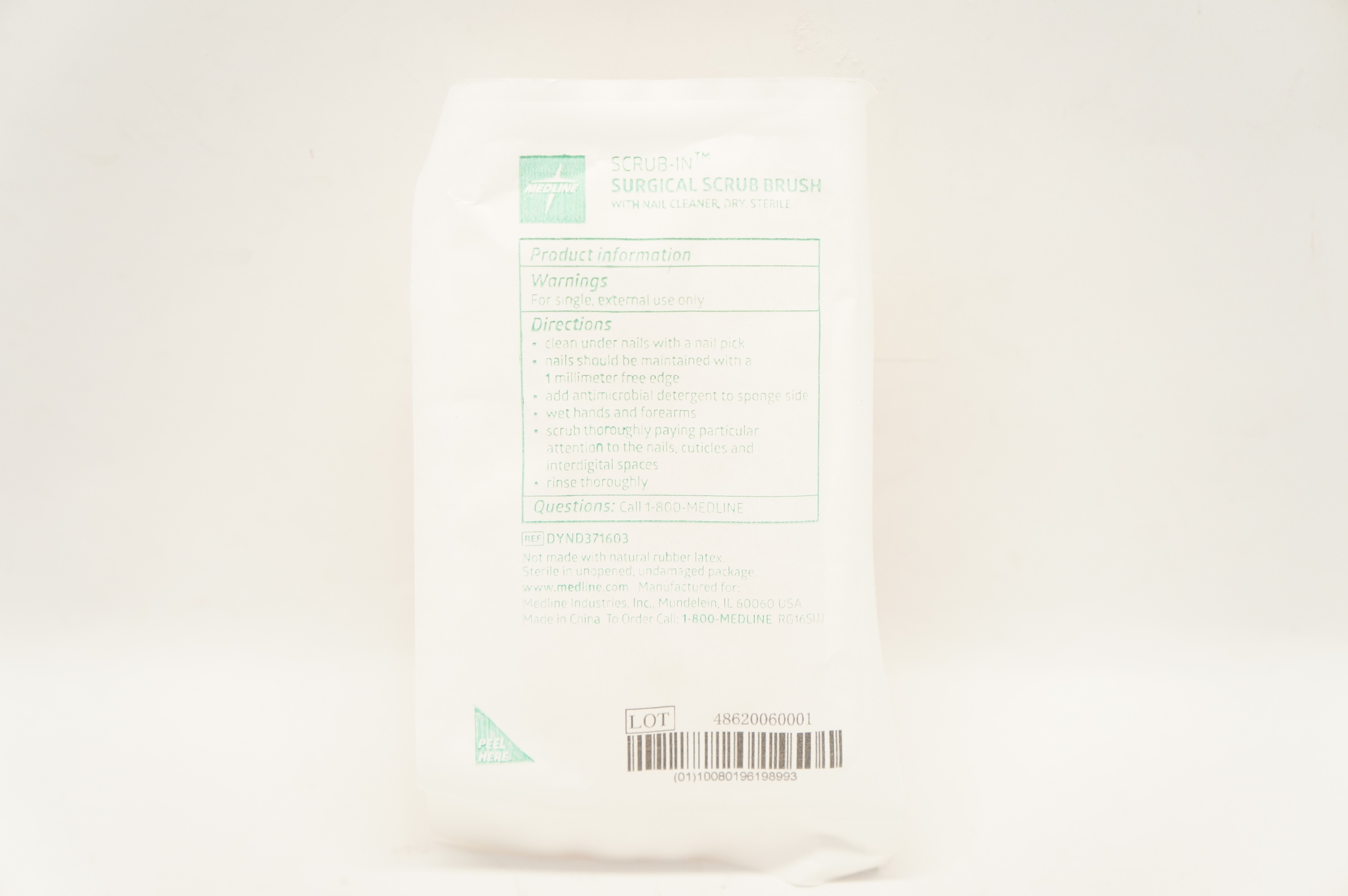 Medline DYND371603 Scrub-In Surgical Scrub Brush