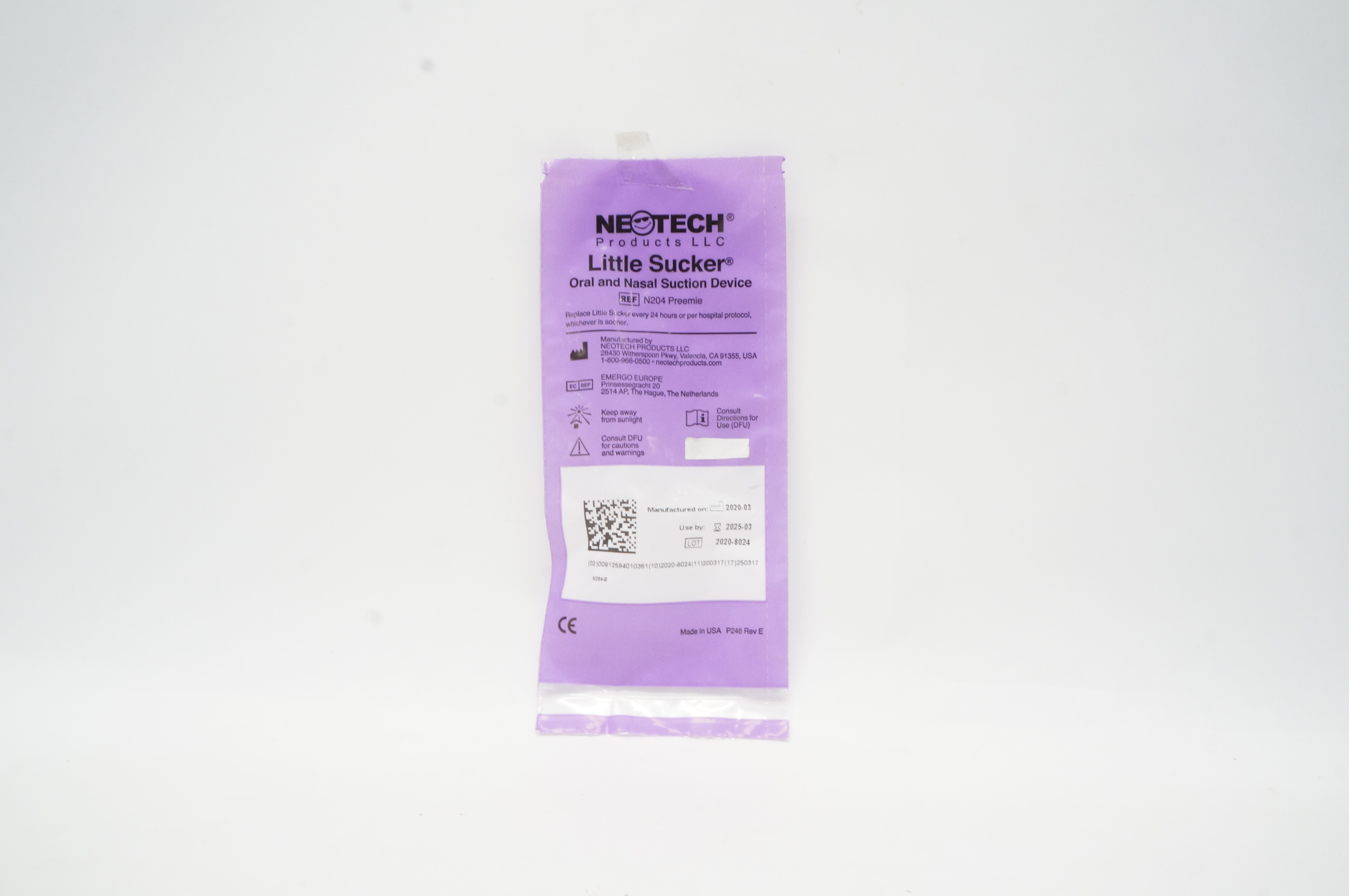 Neotech N204 Preemie Little Sucker Oral and Nasal Suction Device