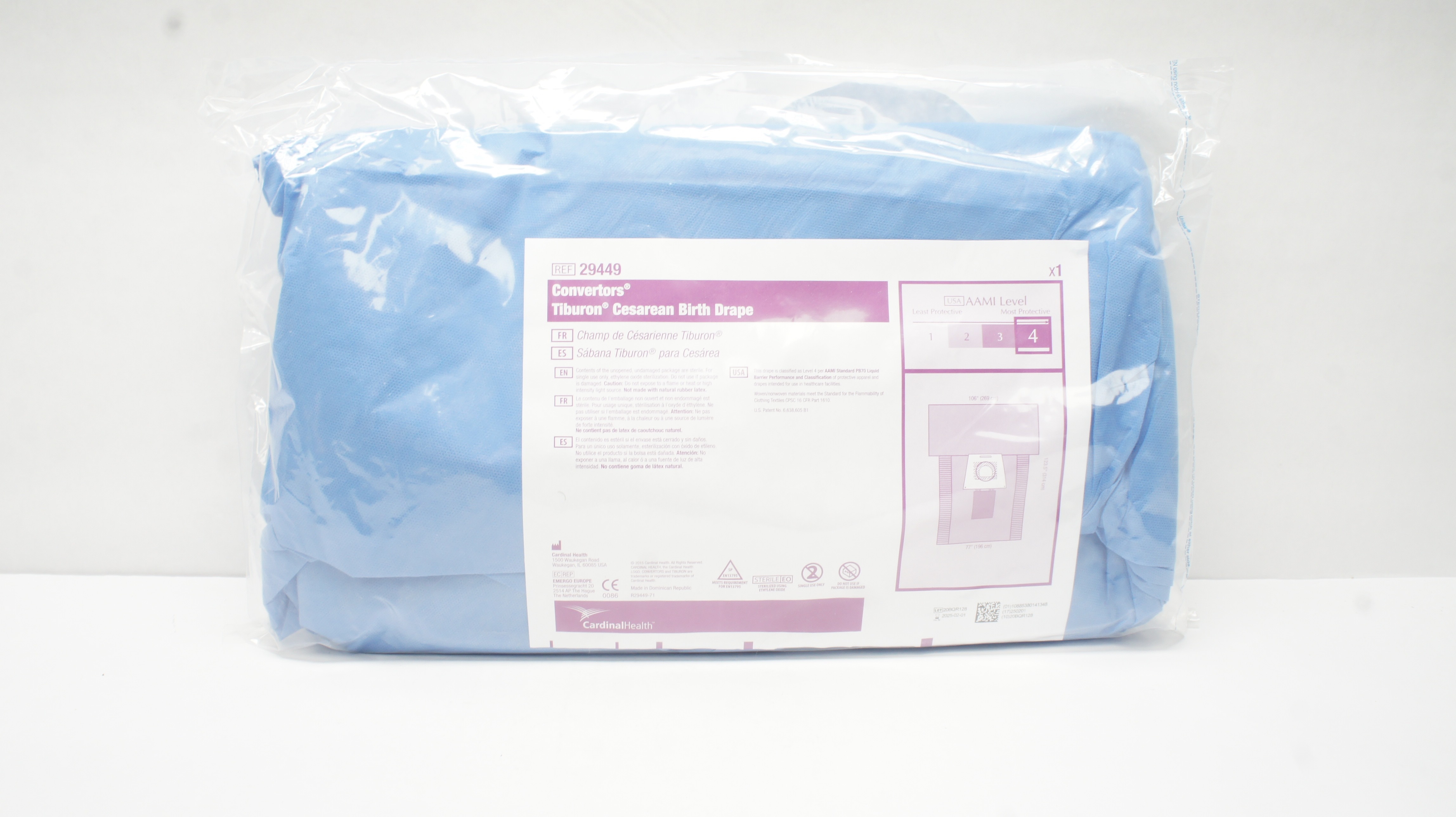Cardinal Health 29449 Convertors Tiburon Cesarean Birth Drape