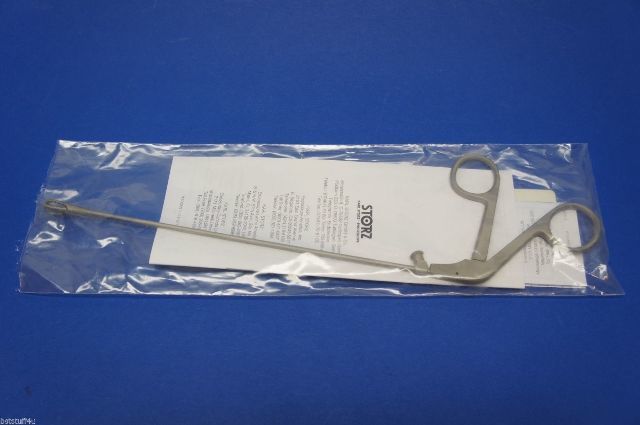 Karl Storz 8662H Laryngoforce Grasping Forceps, Extra Large W/Triangular Fenestr