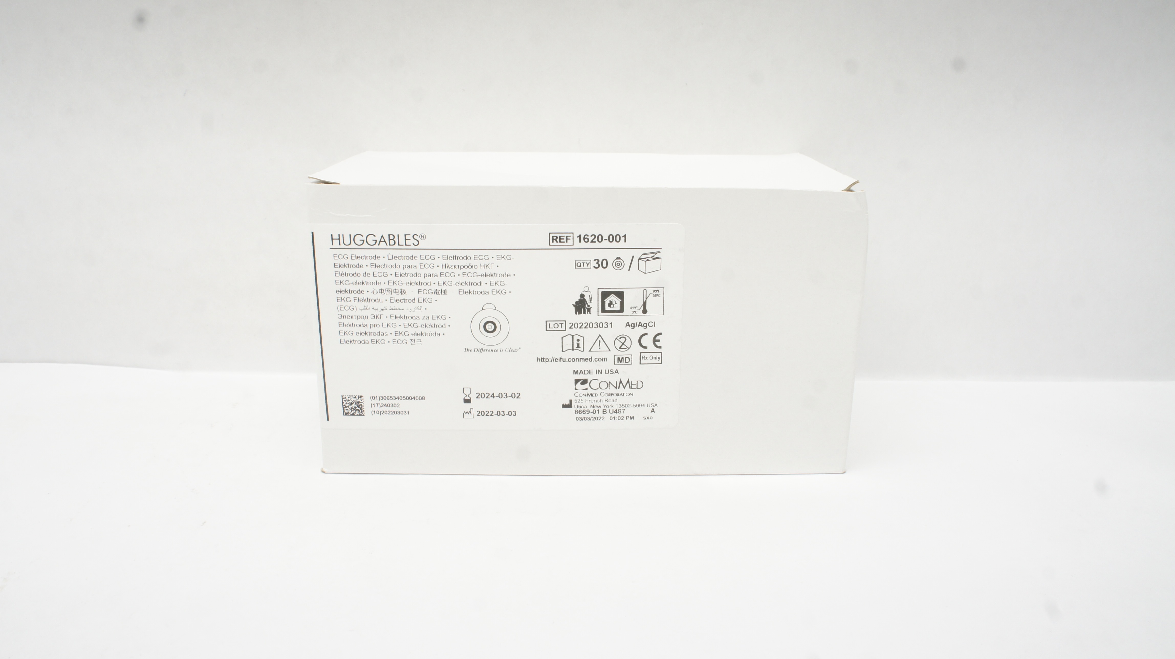 Conmed 1620-001 Huggables ECG Electrode (x) - Box of 30