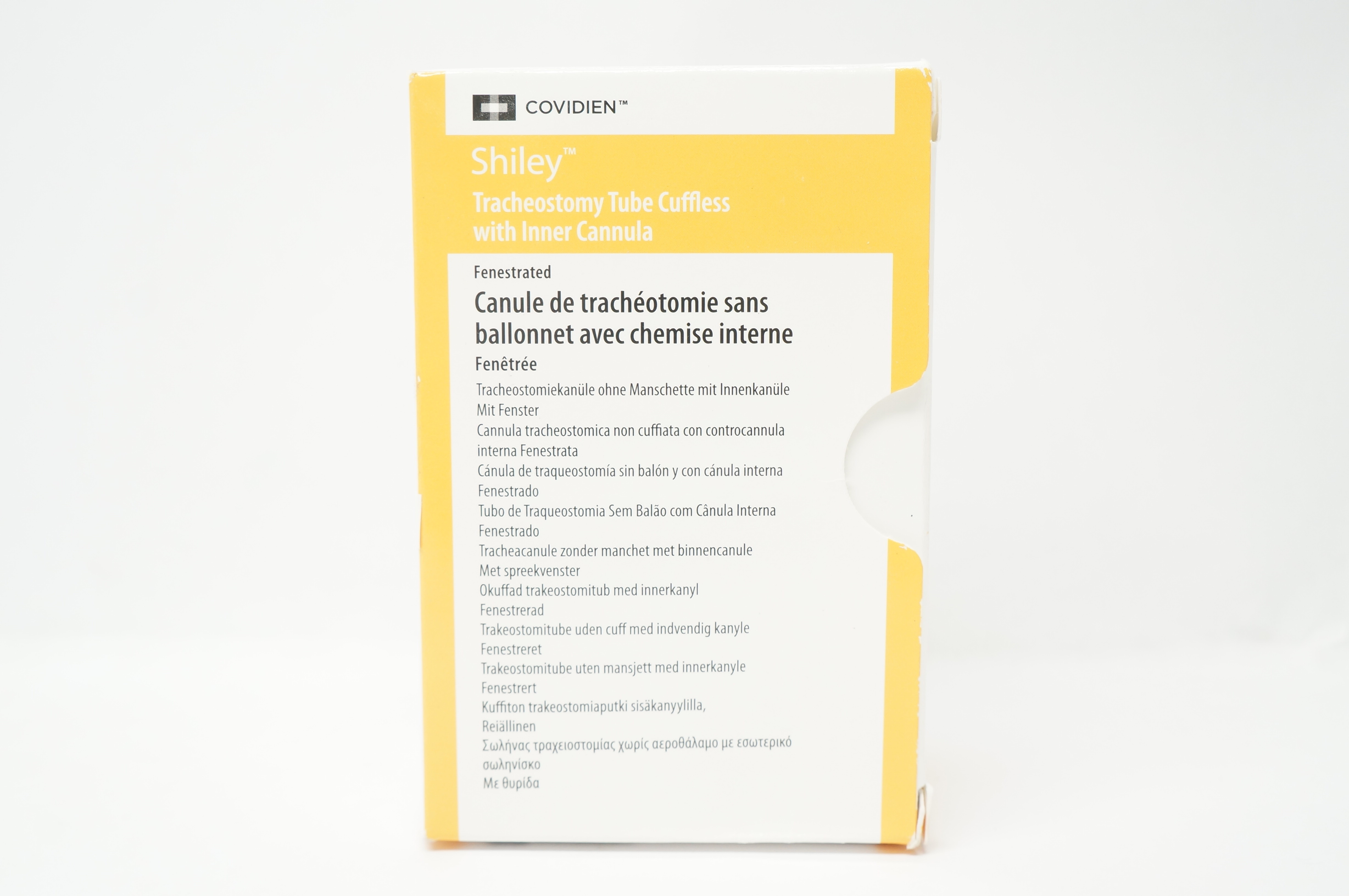 Covidien 4CFN Shiley Tracheostomy Tube Cuffless 5.0mm I.D. x 9.4mm O.D. x 65mm