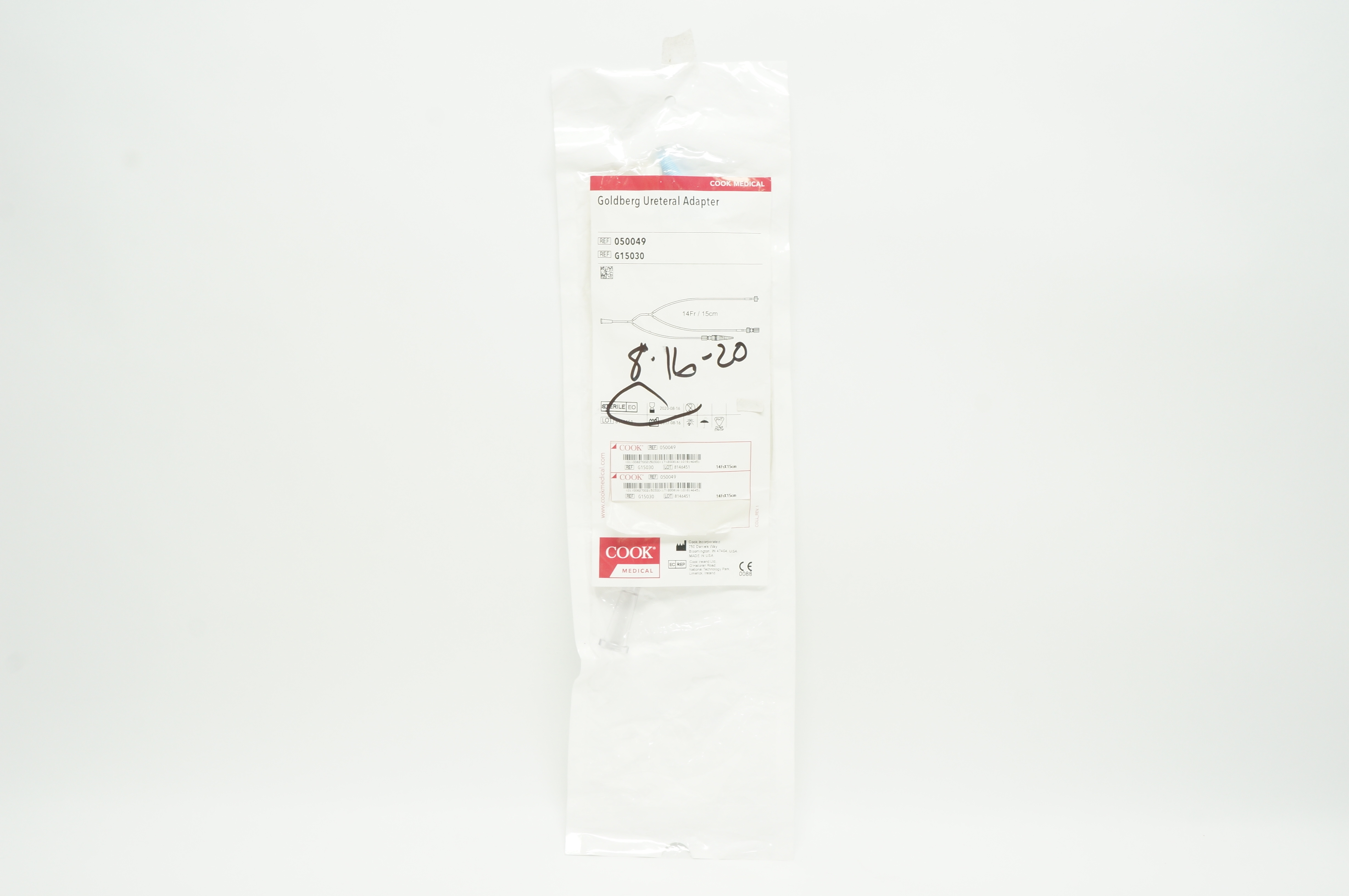 Cook Medical G15030 Goldberg Ureteral Adapter 14Fr x 15cm (x)