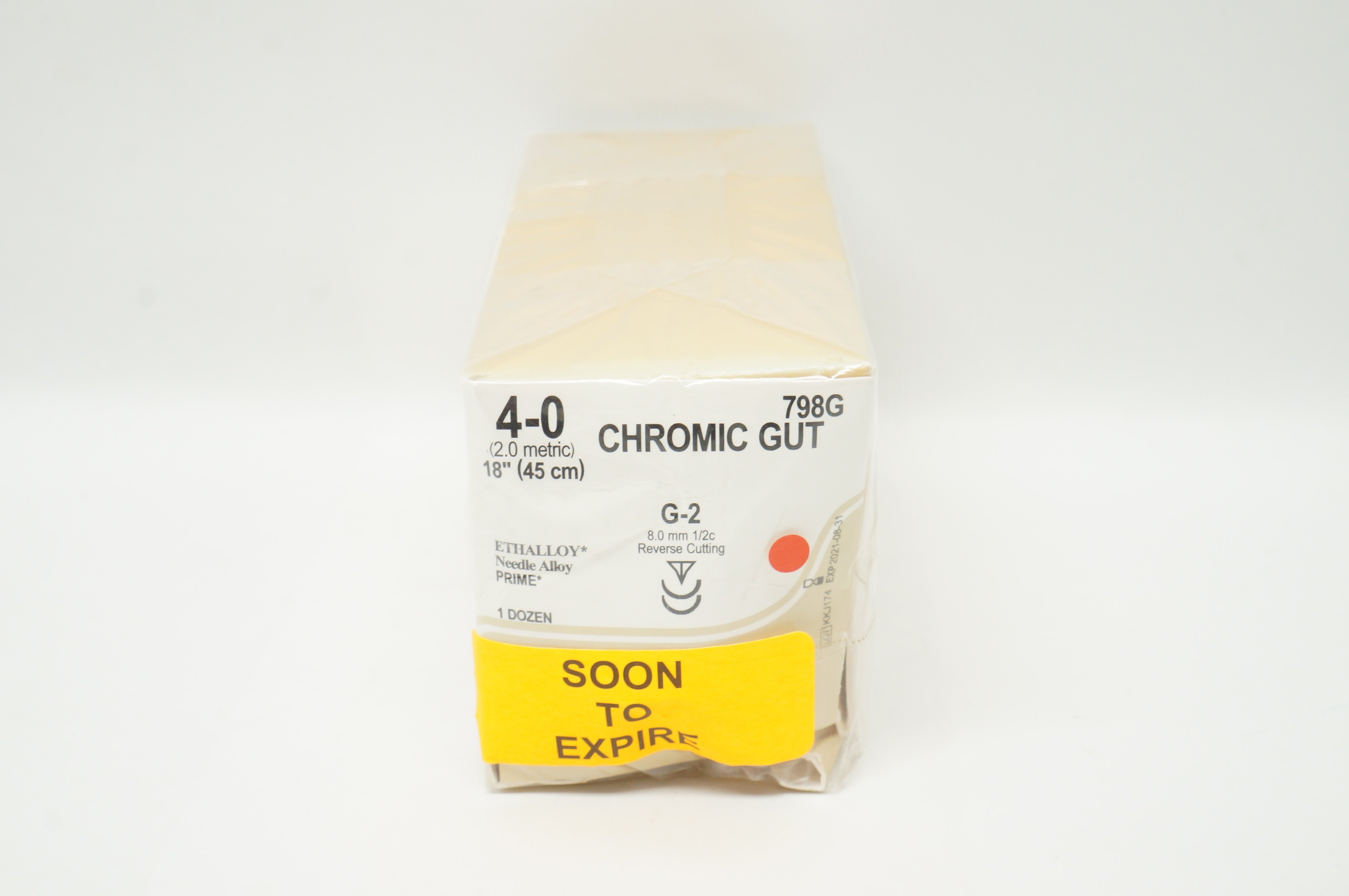 Ethicon 798G 4-0 Chromic Gut 18inch Cutting G-2 - Box of 12 (x)