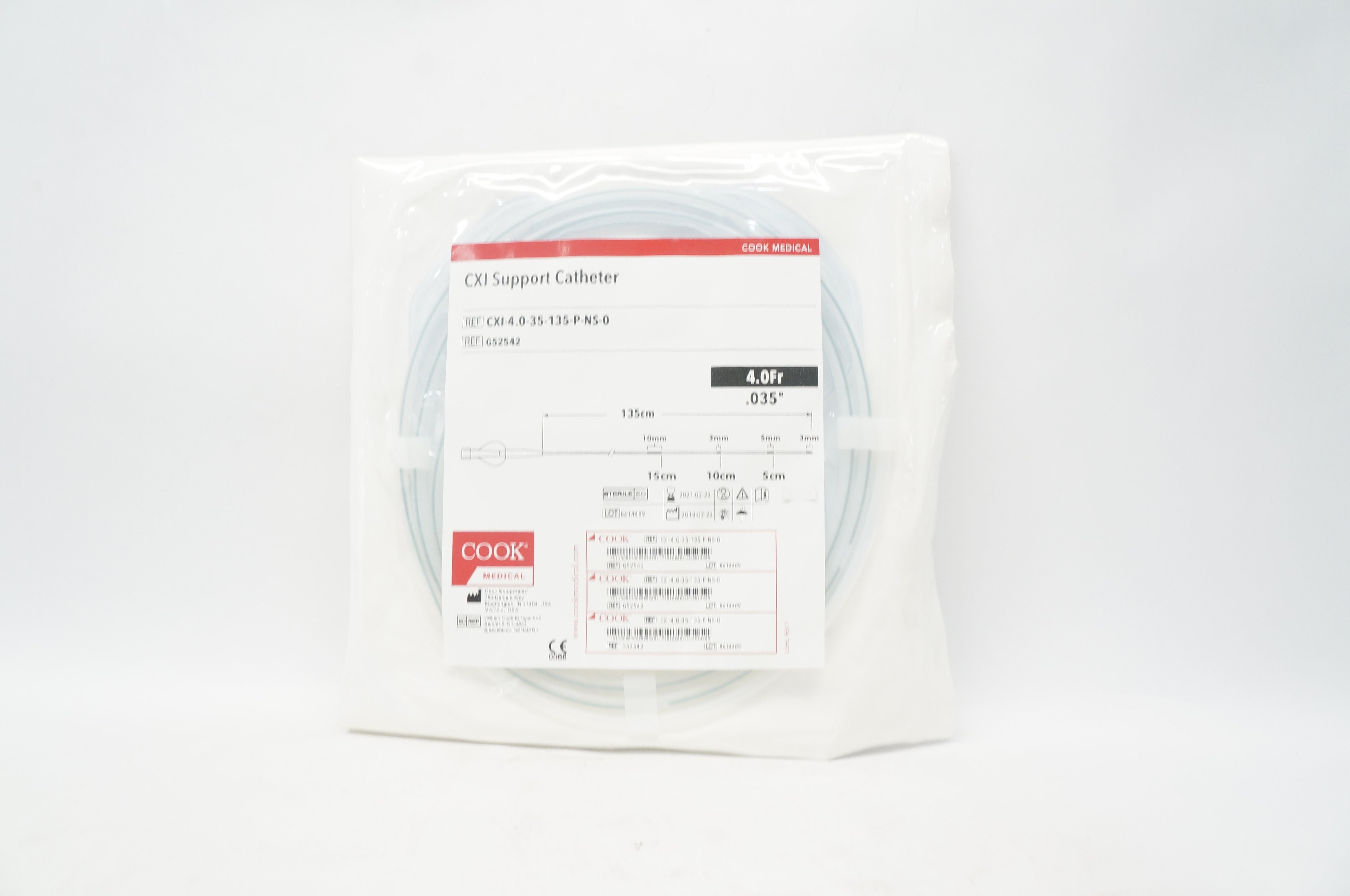 Cook Medical G52542 CXI Support Cath. 4.0Fr x .035inch (x)