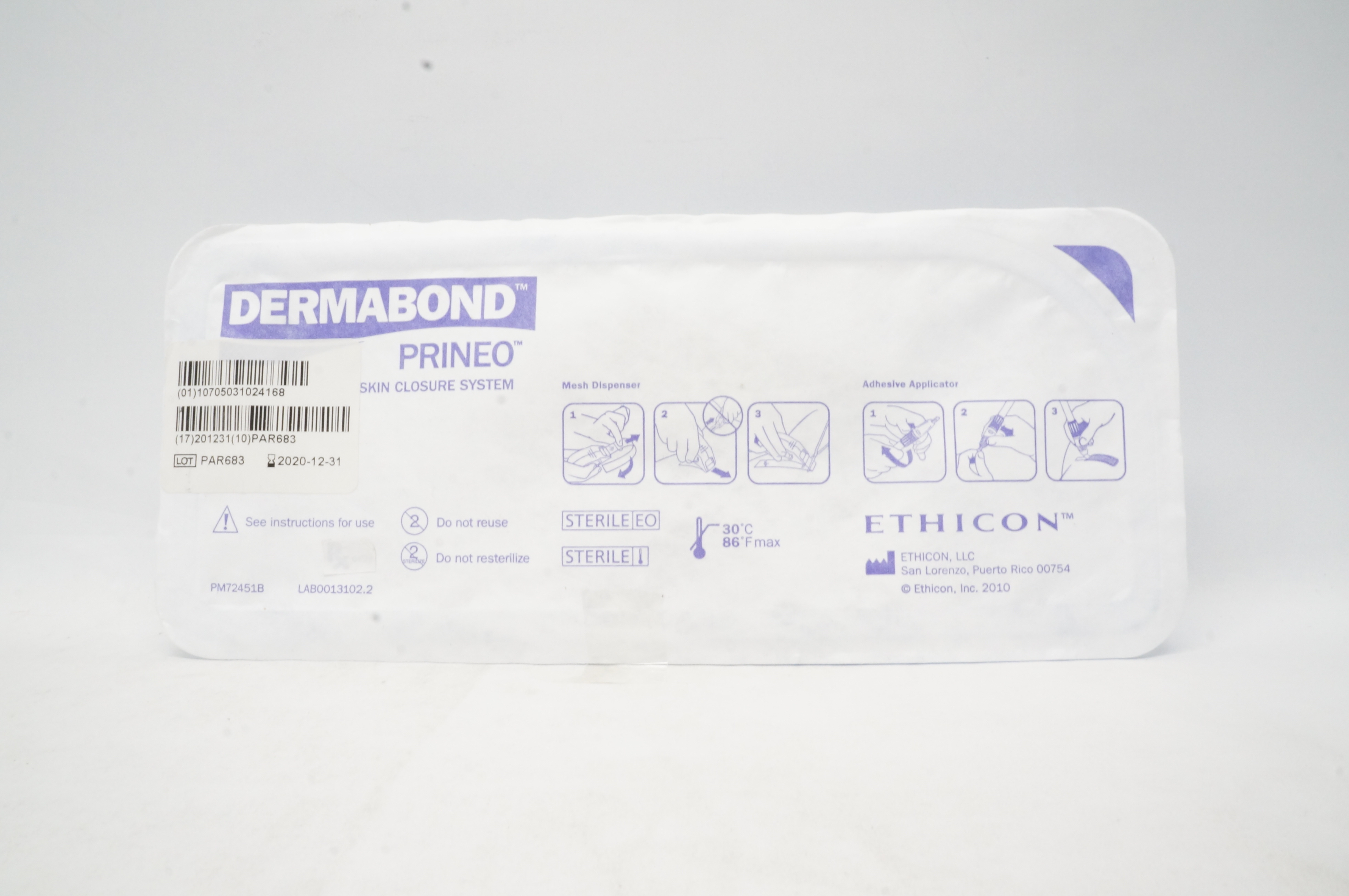 Ethicon Dermabond Prineo Skin Closure System (x)