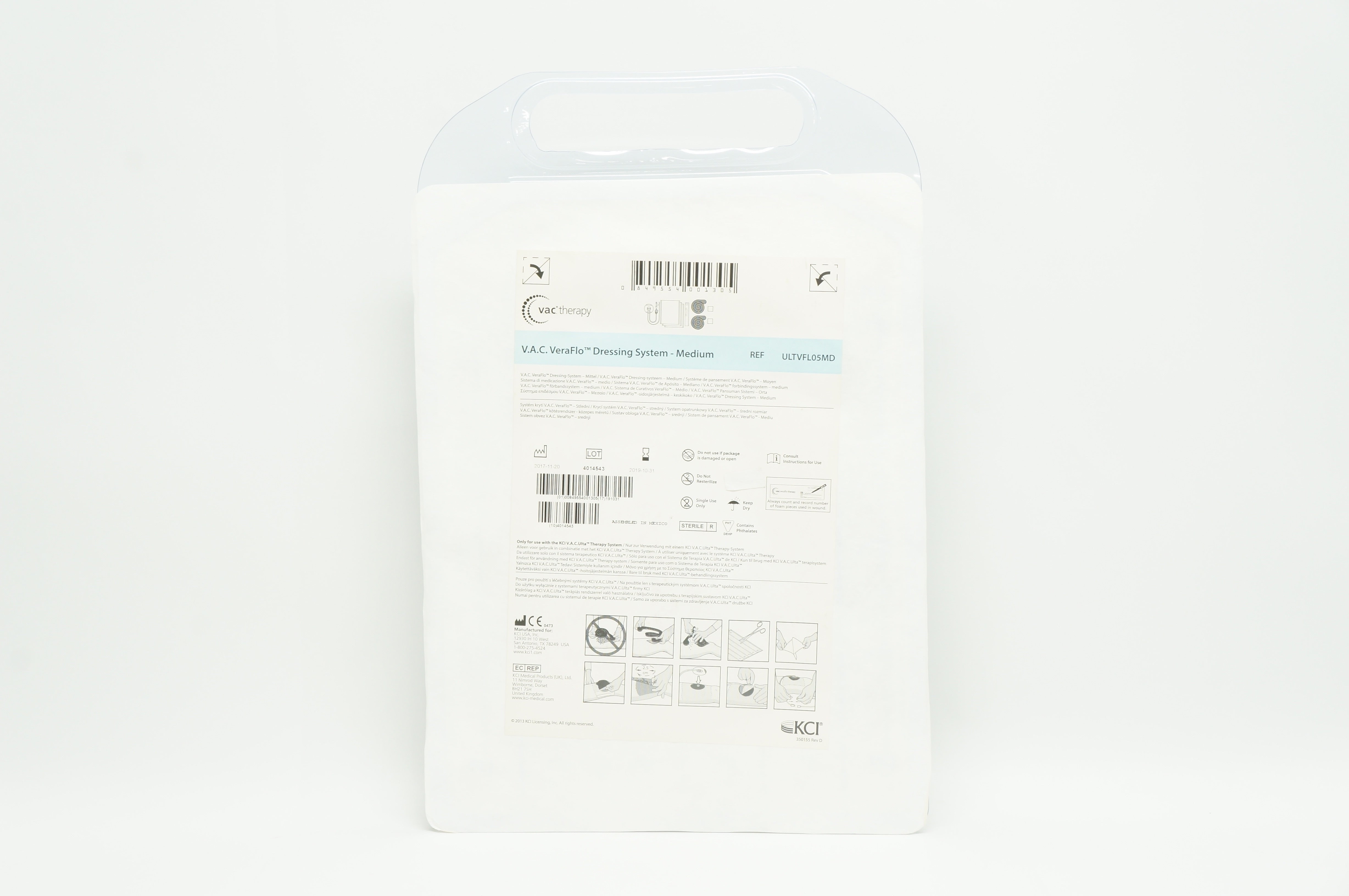 KCI ULTVFL05MD VAC VeraFlo Dressing System – Medium (x)