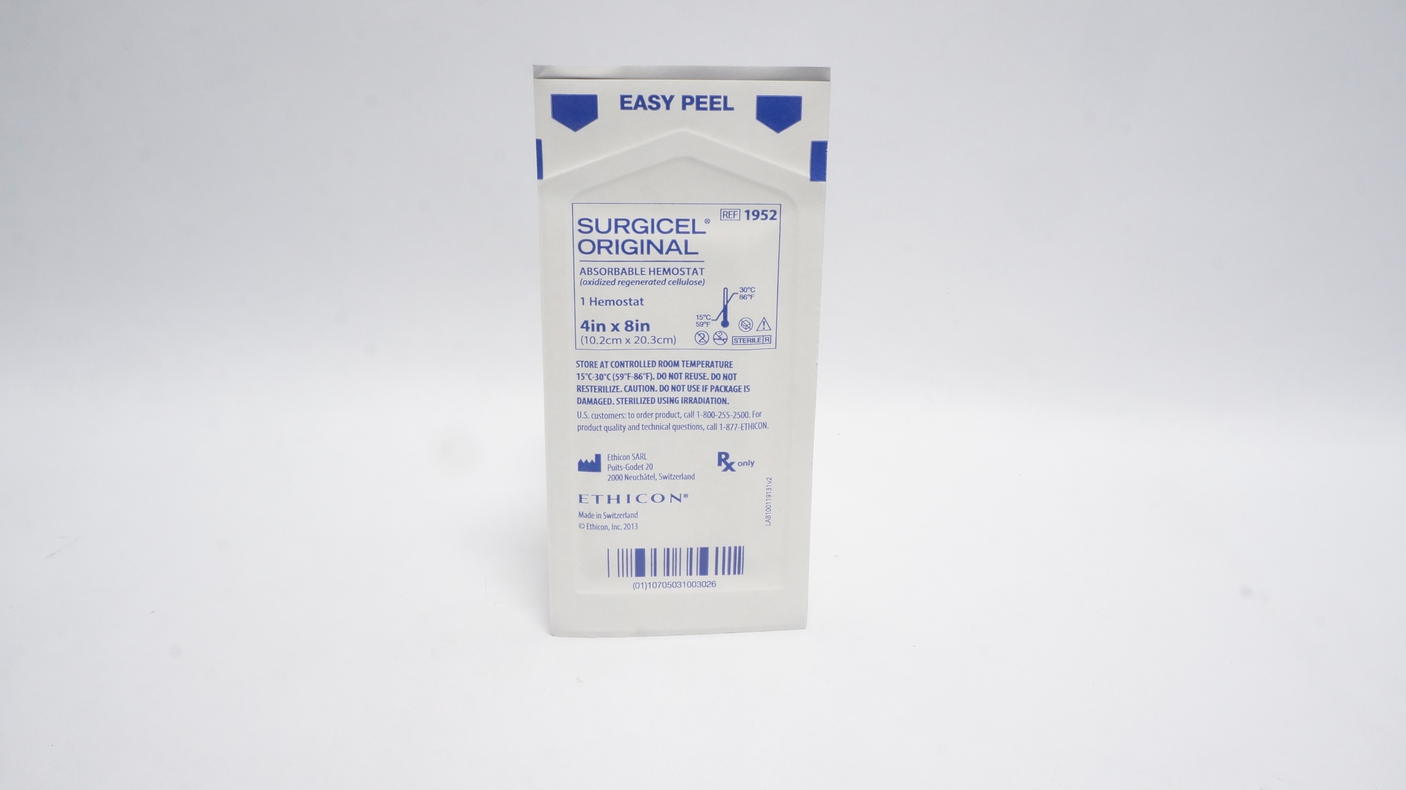 Ethicon 1952 Surgicel Original Absorbable Hemostat 4inch x 8inch (x)