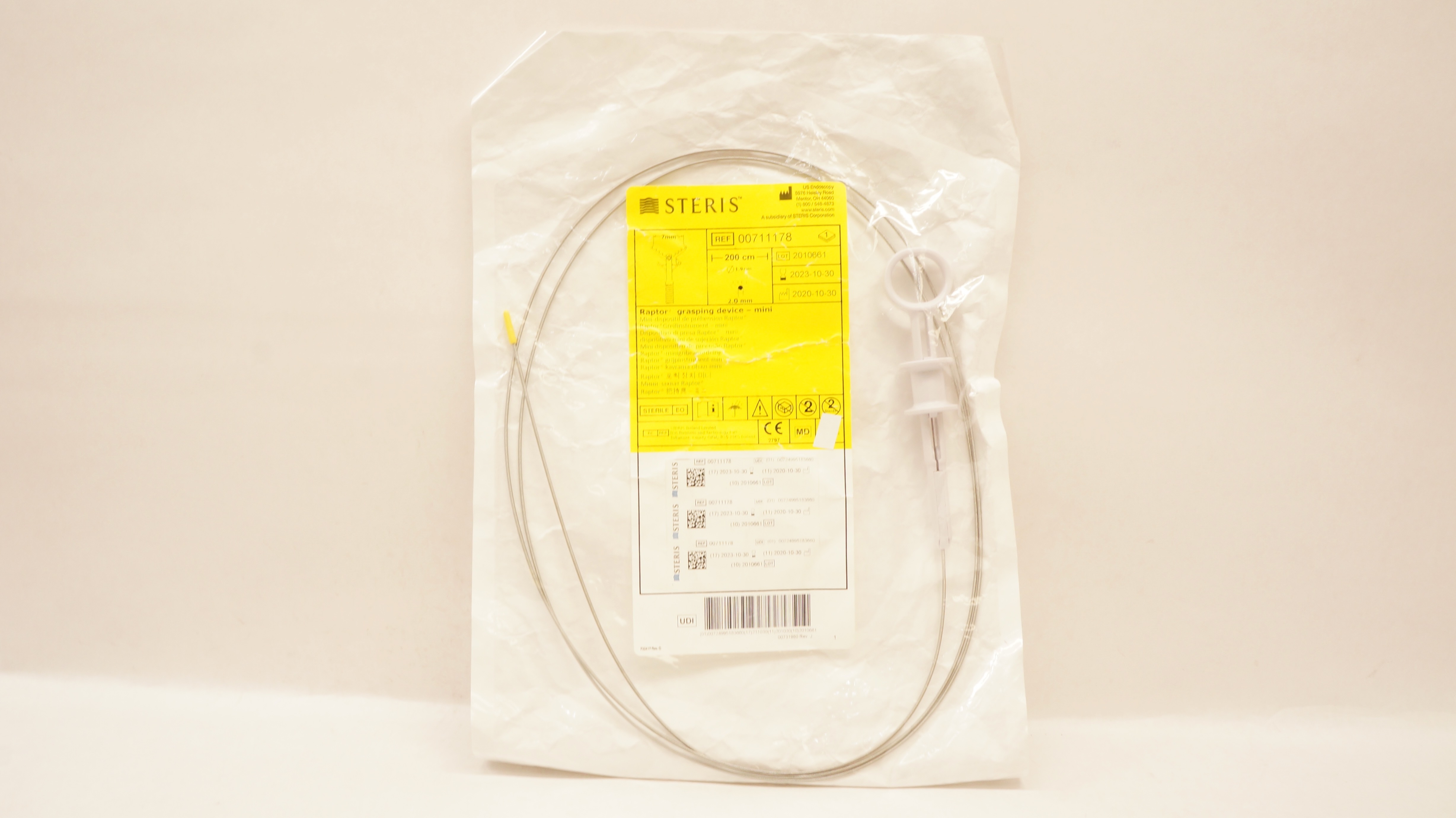 US Endoscopy 00711178 Raptor Grasping Device-Mini 7mm x 200cm x 1.9 x 2.0mm