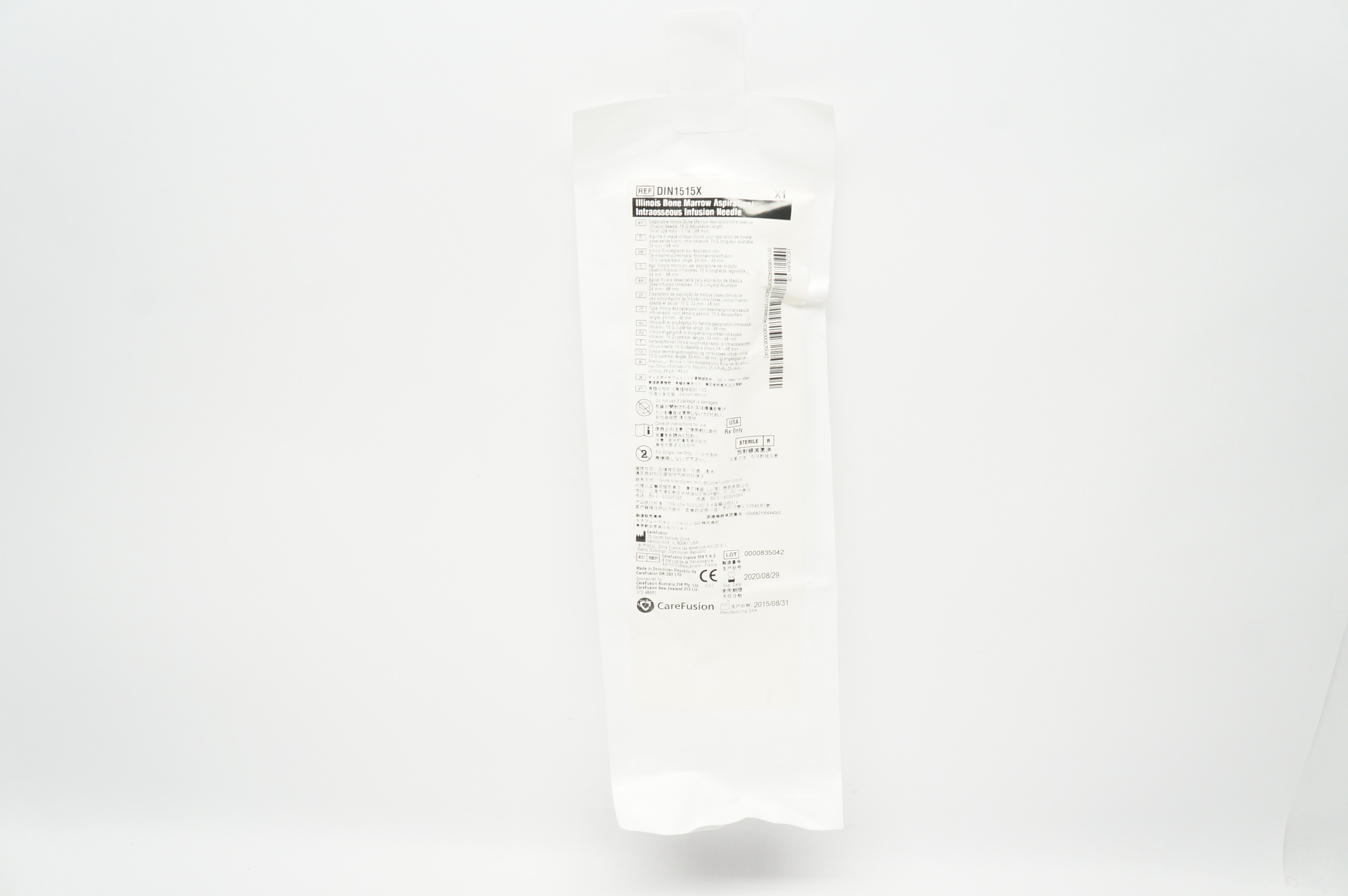CareFusion DIN1515X Bone Marrow Aspiration / Intraosseous Infusion Ndle. 15G (x)