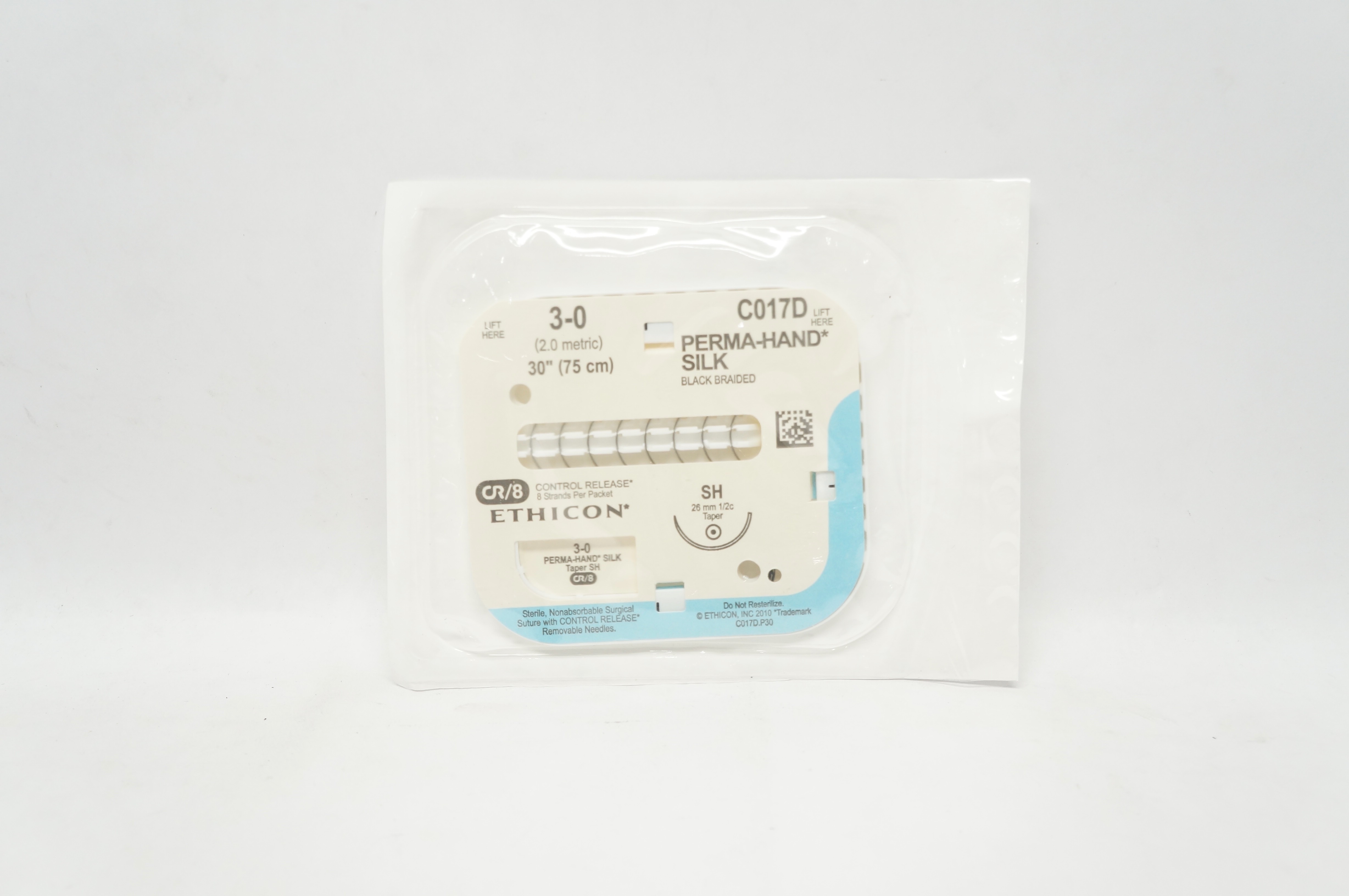 Ethicon C017D 3-0 PERMA-HAND SILK SH 26mm 1/2c Taper, 30inch (x)