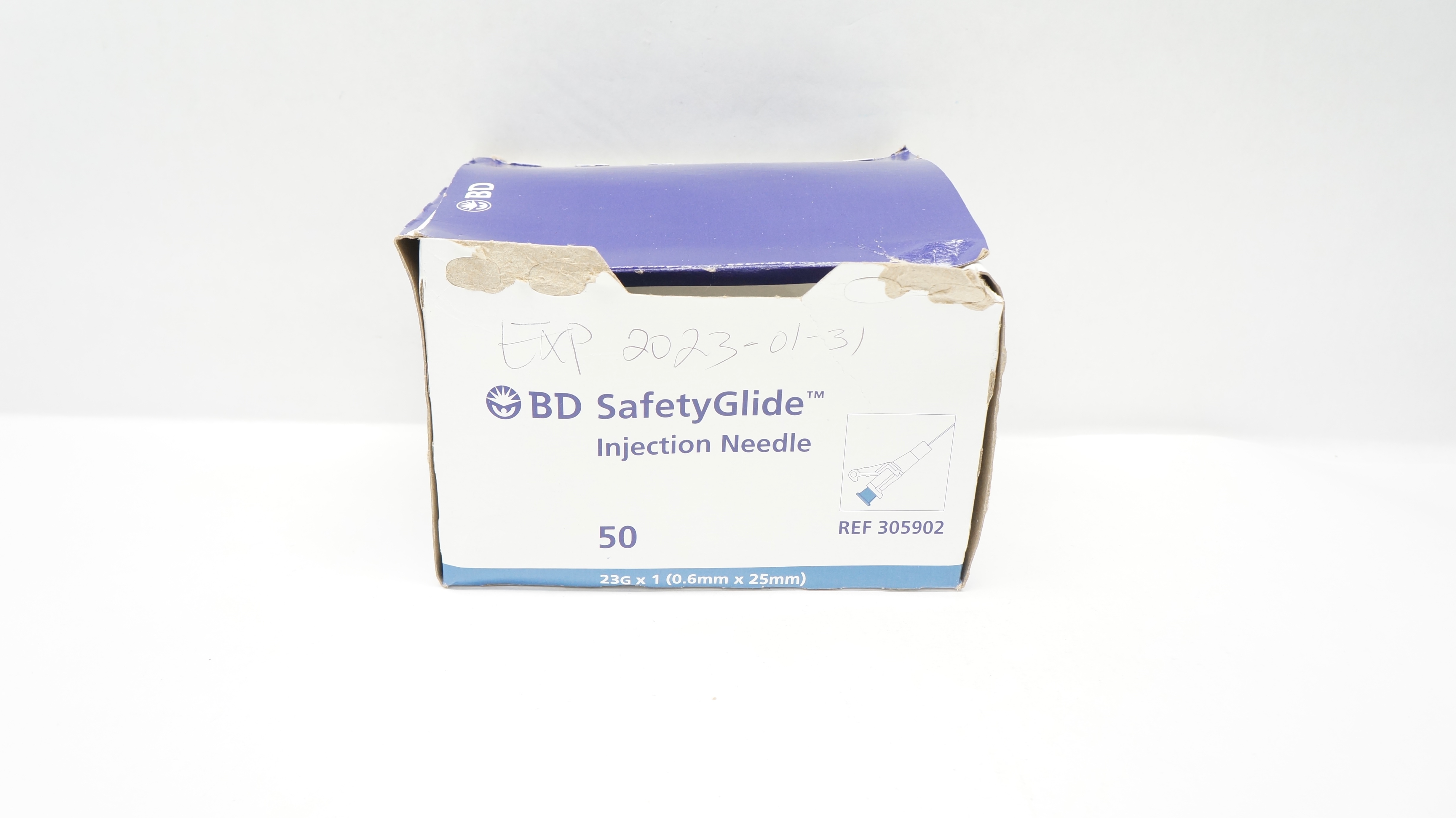 BD 305902 SafetyGlide Injection Ndle 23G x 1inch (x) - Box of 40