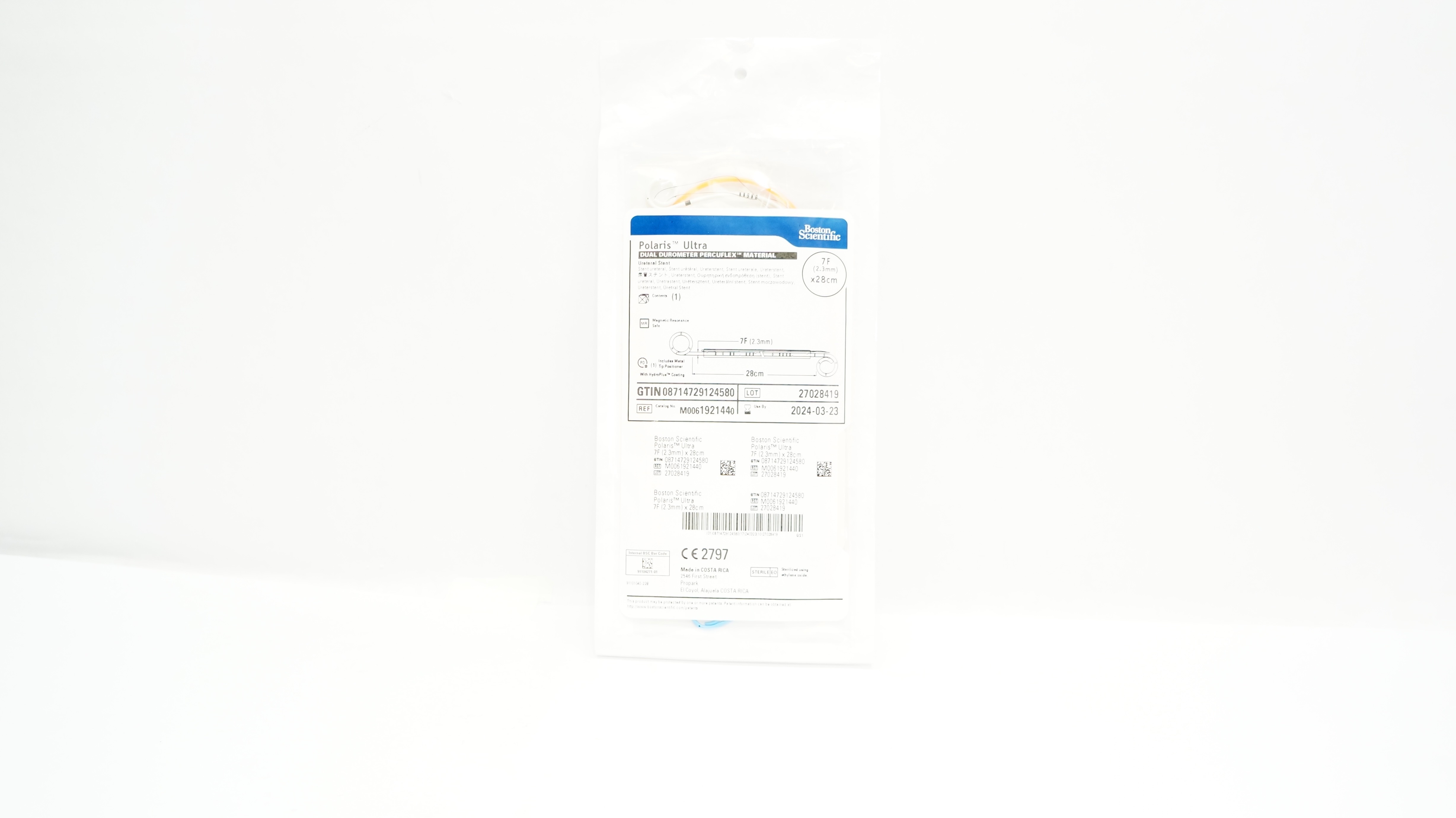 Boston Scientific 192144 Polaris Ultra Ureteral Stnt. 7F x 28cm