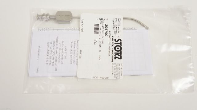 Karl Storz 204700 Zoellner Suction Tube with Luer-Lock 2.5mm x 15cm
