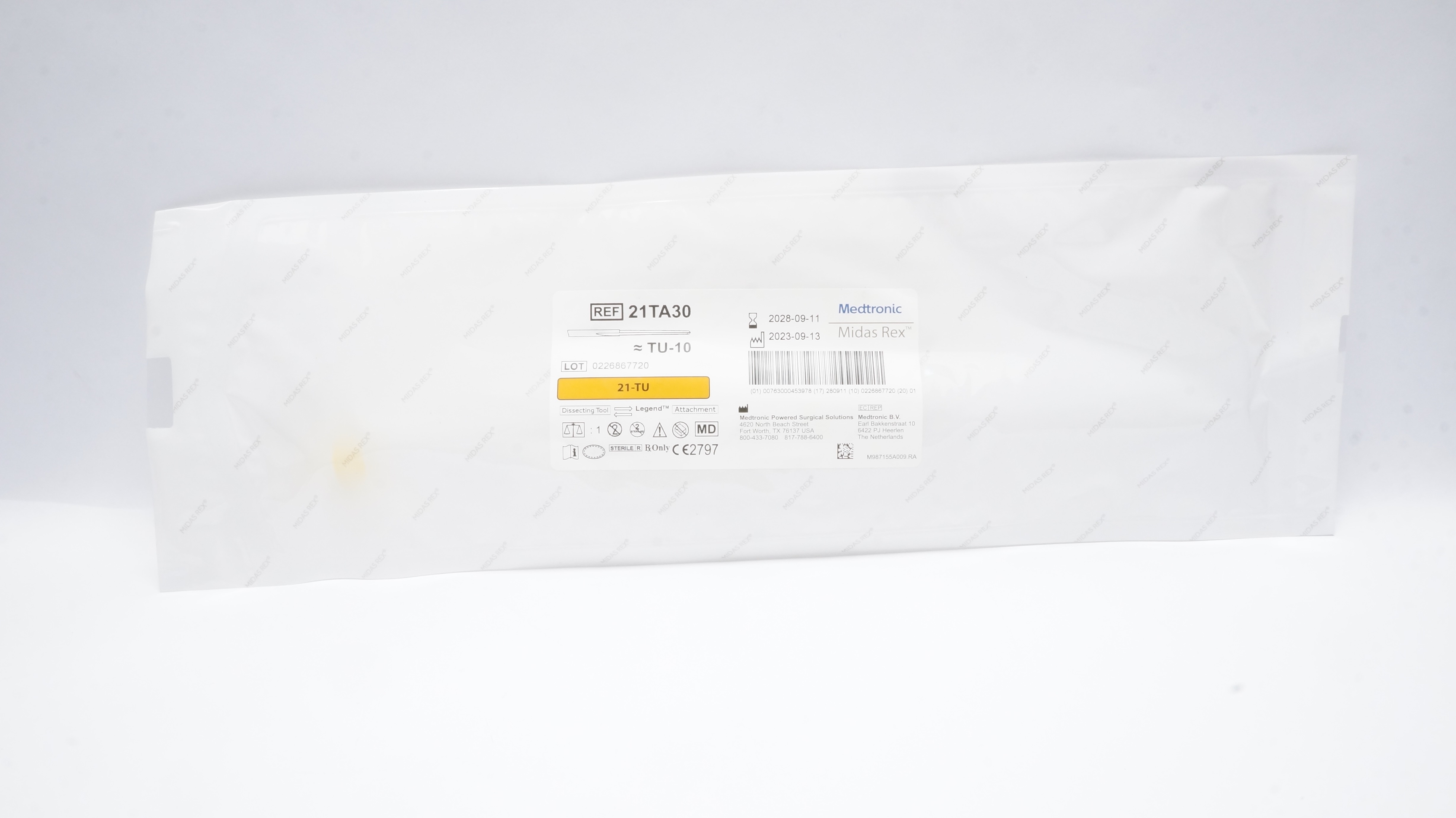 Medtronic 21TA30 MIDAS REX LEGEND, TU-10, TAPERED 21CM, 3MM