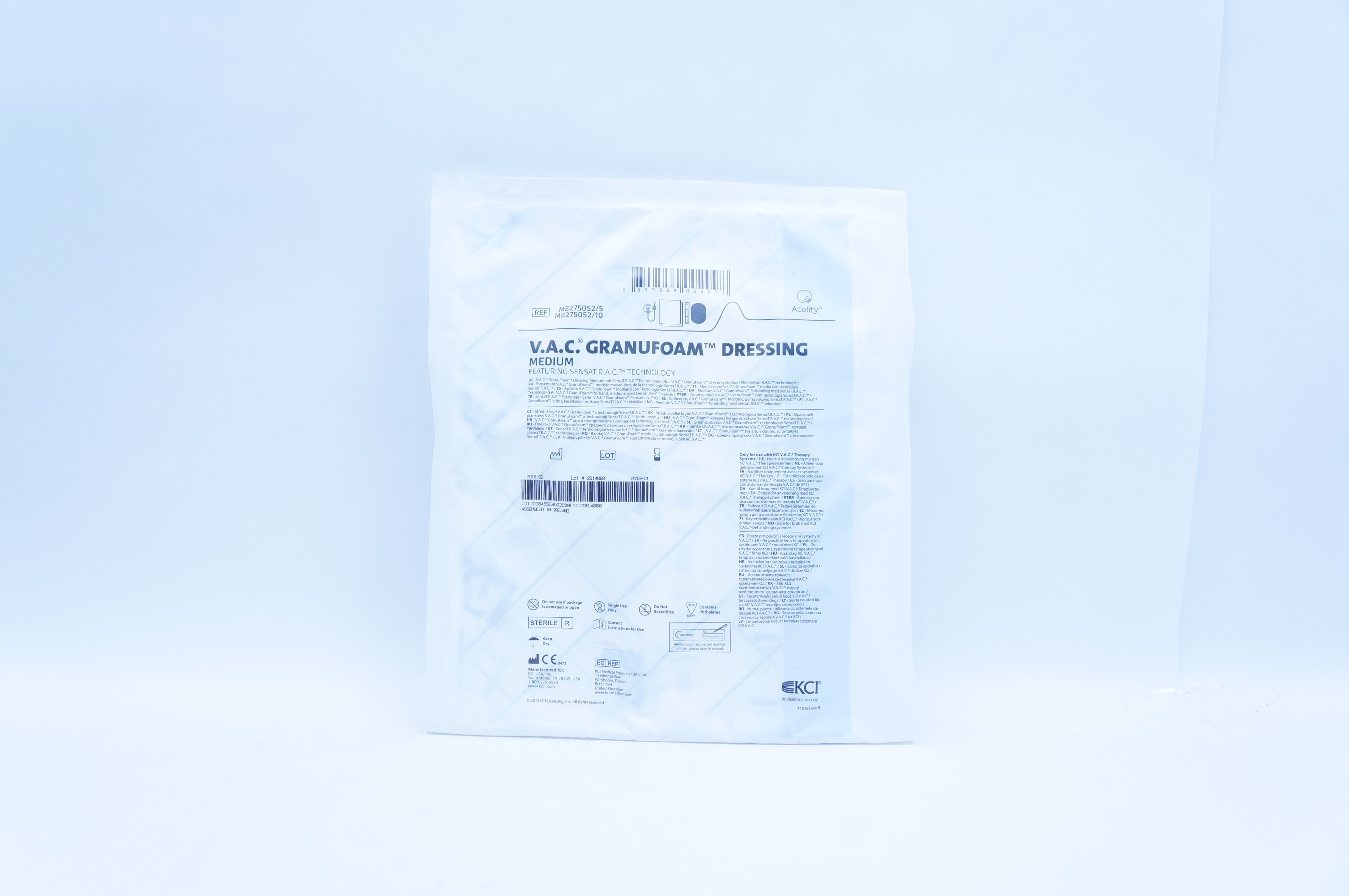 KCI M8275052/5 Acelity V.A.C. Granufoam Dressing Medium  (x)