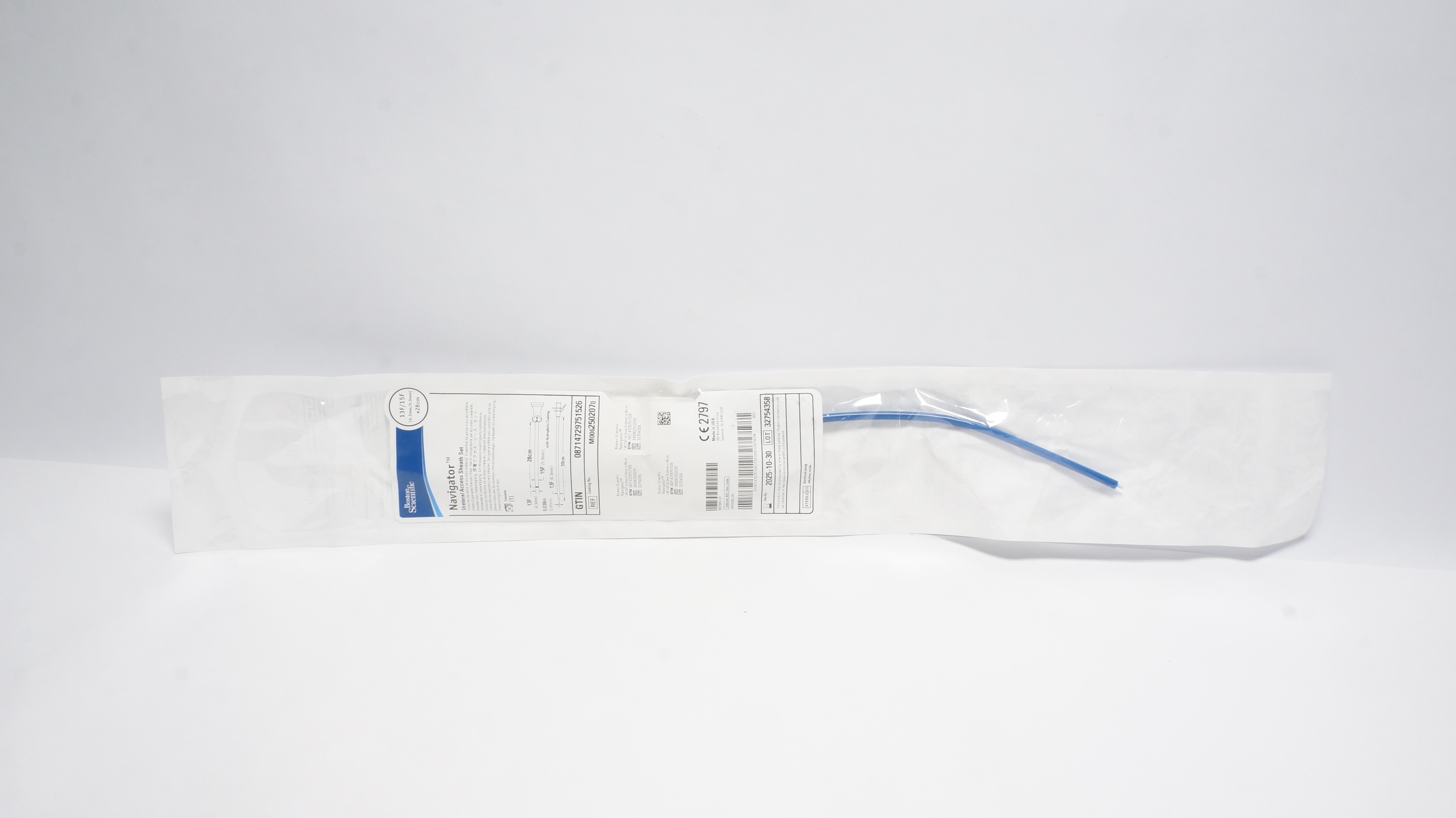 Boston Scientific 250207 Navigation Ureteral Access Sheath Set 13F/15F x 28cm(x)