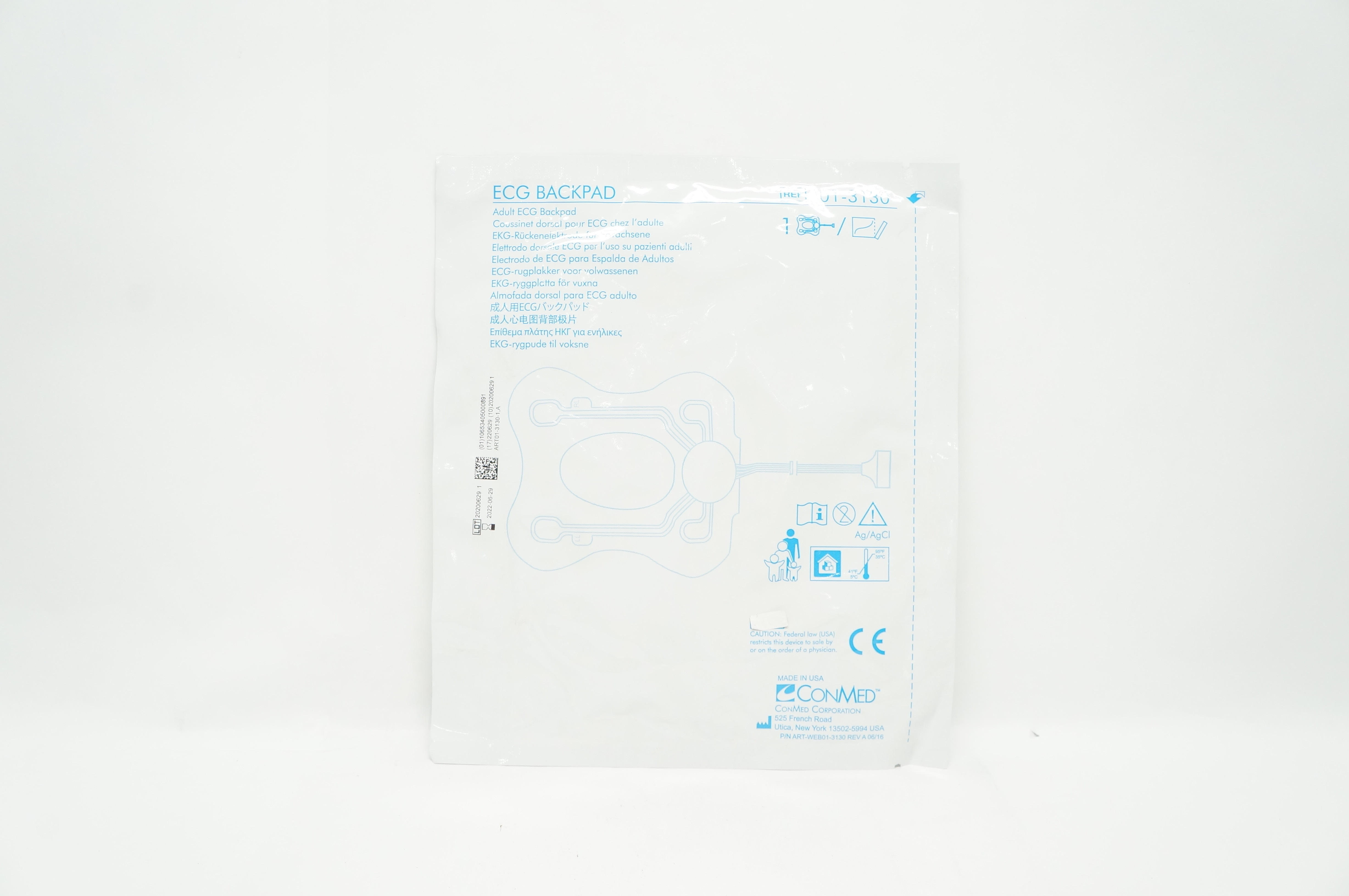 ConMed 01-3130 Adult ECG Backpad