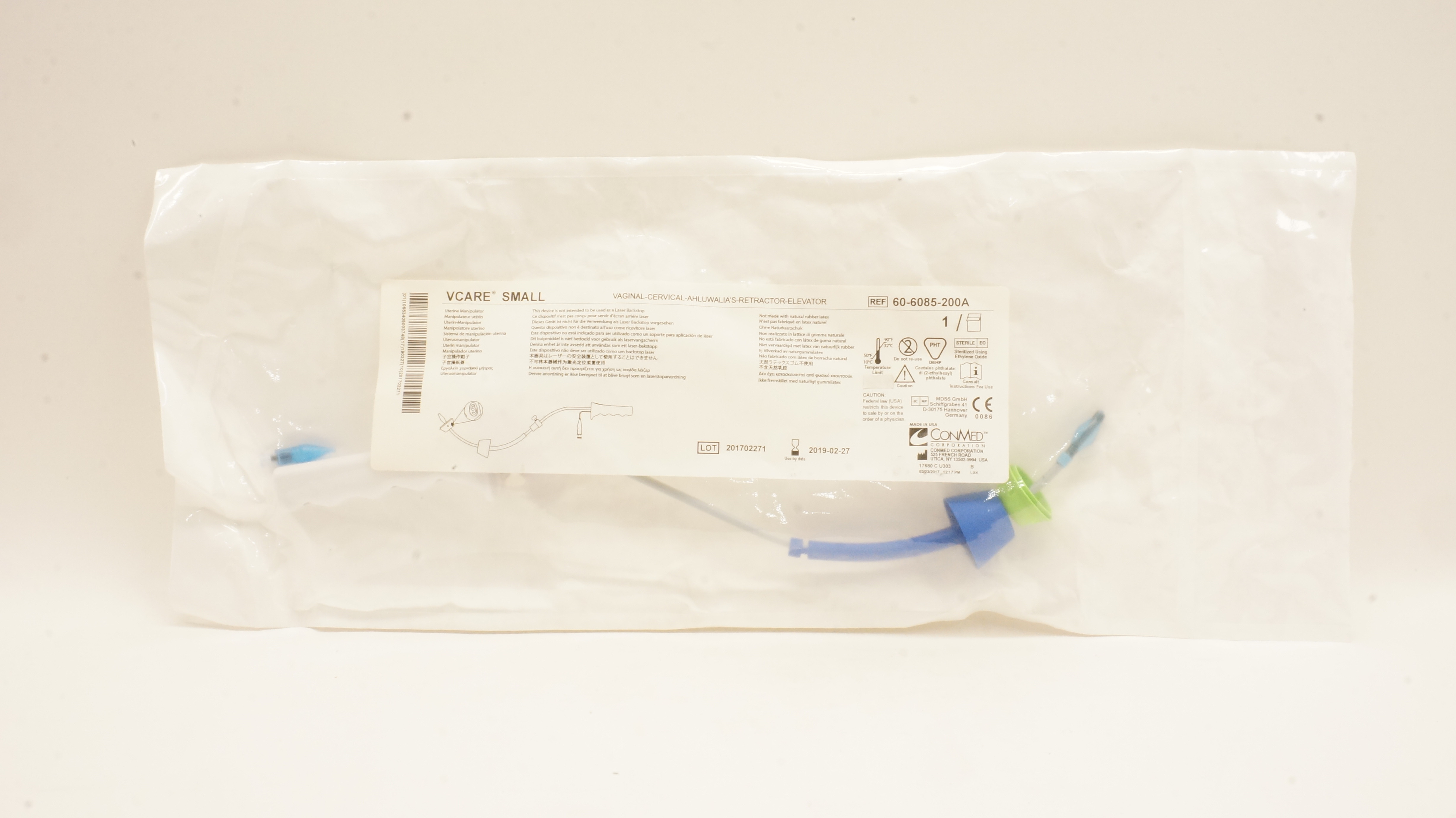 ConMed 60-6085-200A Vcare Small Uterine Manipulator (x)