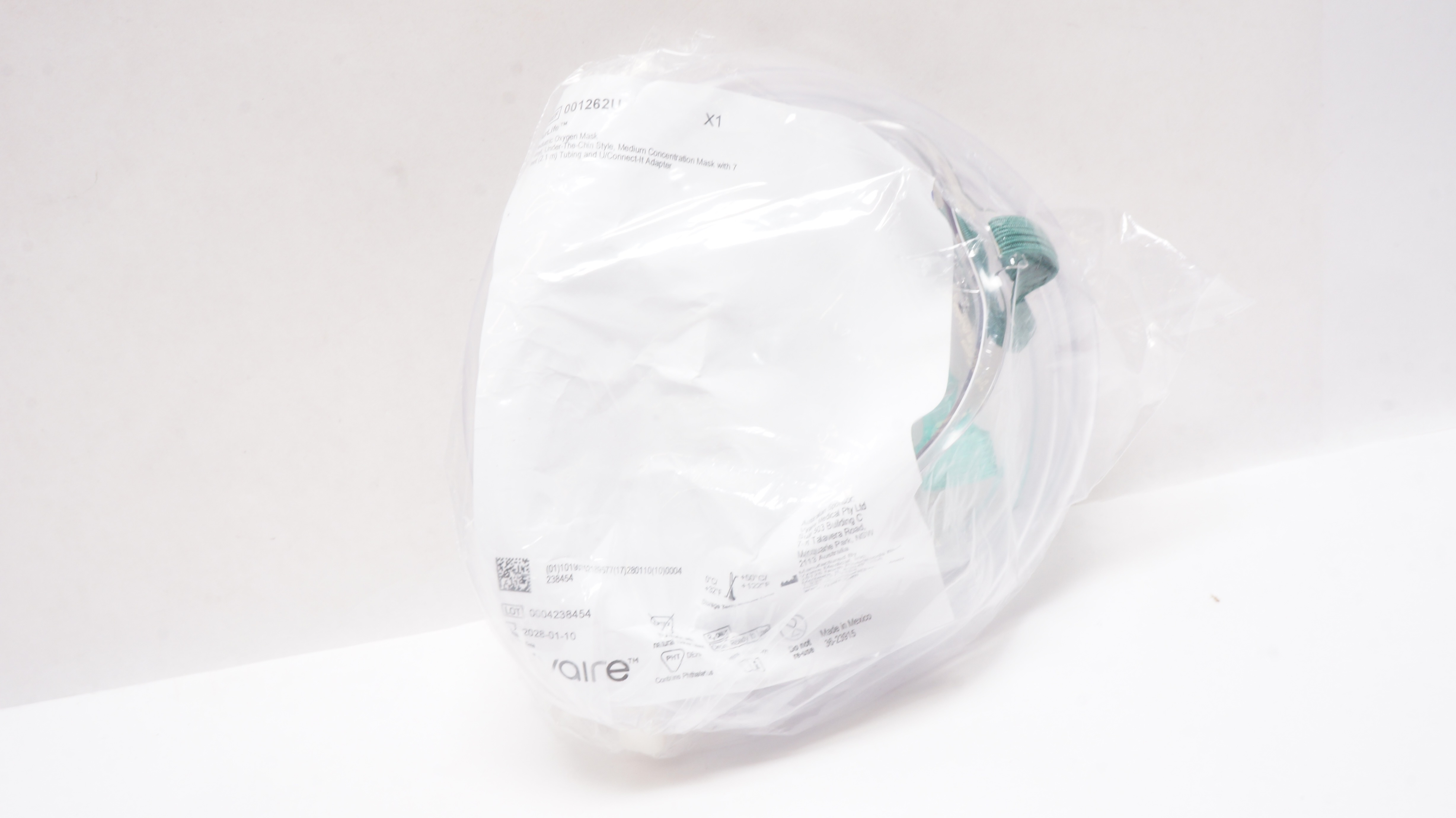 Vyaire 001262U AirLife Pediatric Oxygen Mask w/7ft. Tubing & Adapter