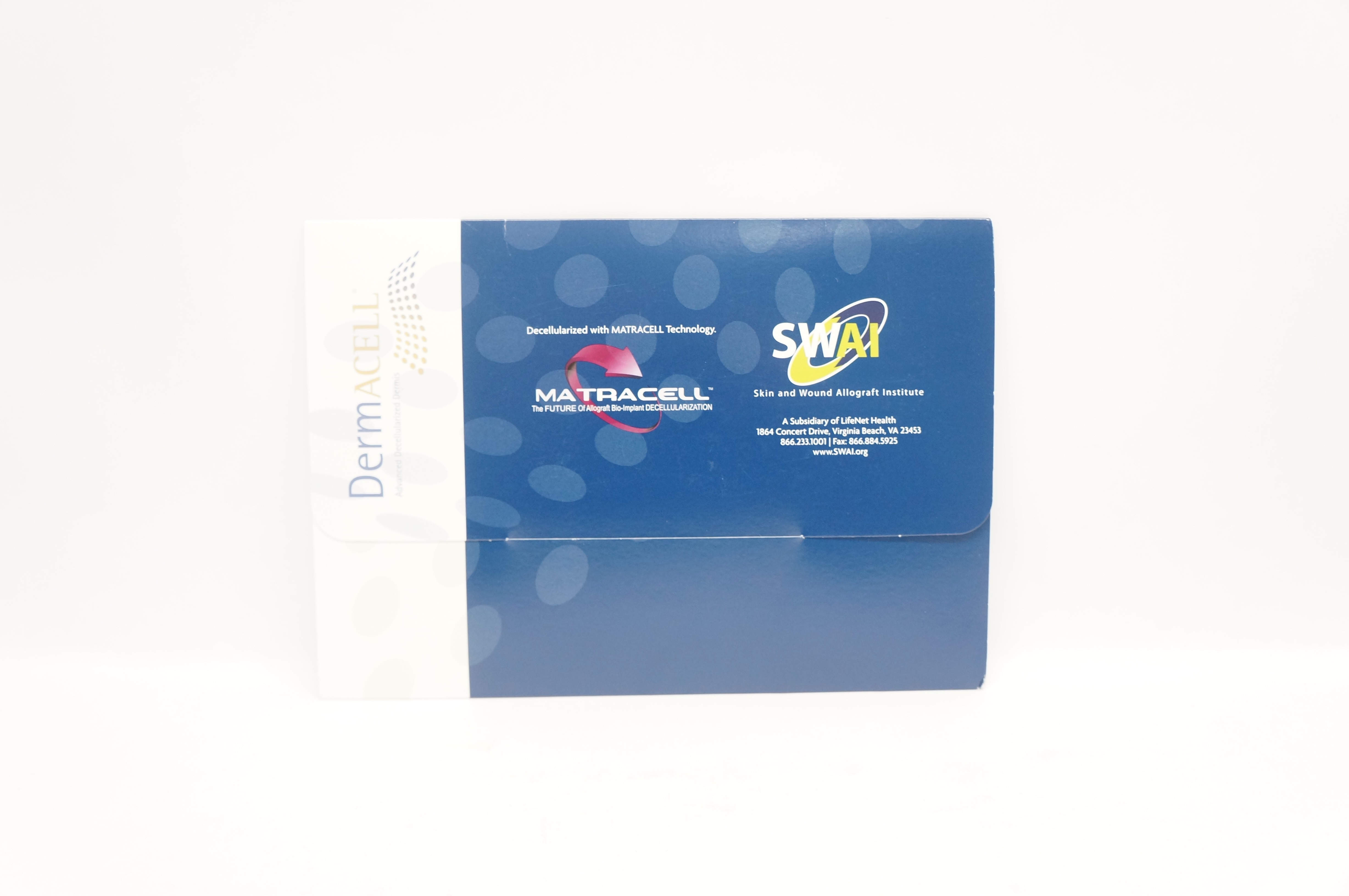 DermAcell AWM DCELL100 SWAI Decellularized Dermis 2 x 2 cm (x)