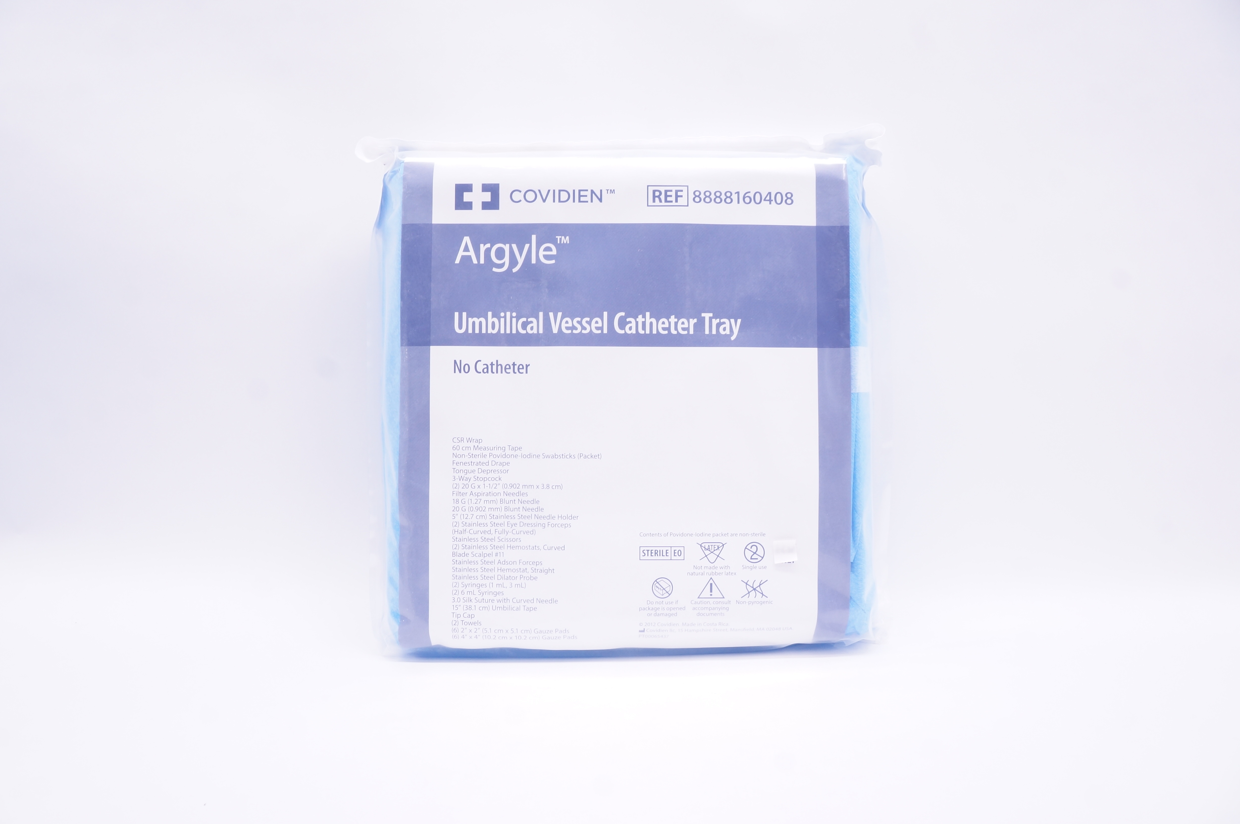 Covidien 8888160408 Argyle Umbilical Vessel Cath. Tray (x)