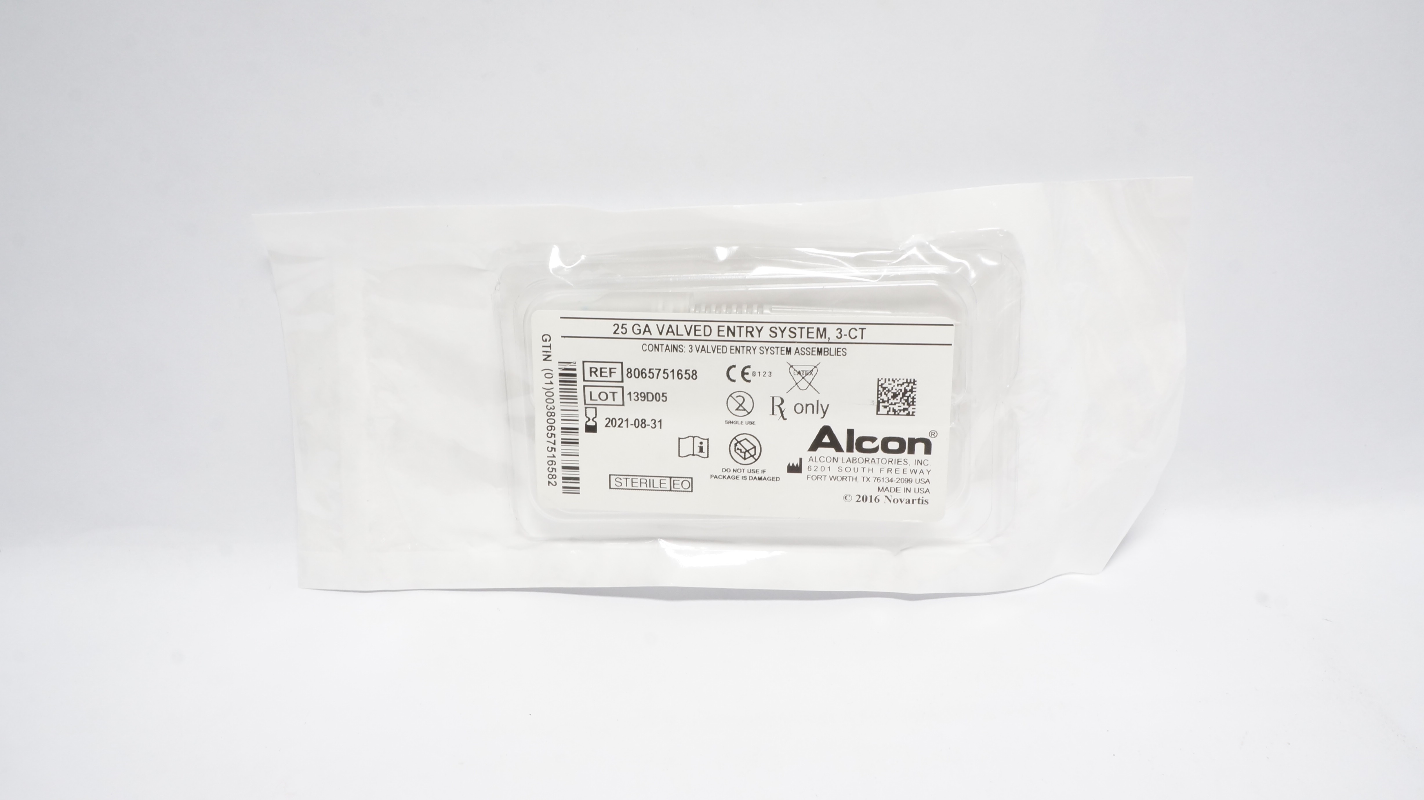 Alcon 8065751658 Valved Entry System 25 GA 3-CT (x)