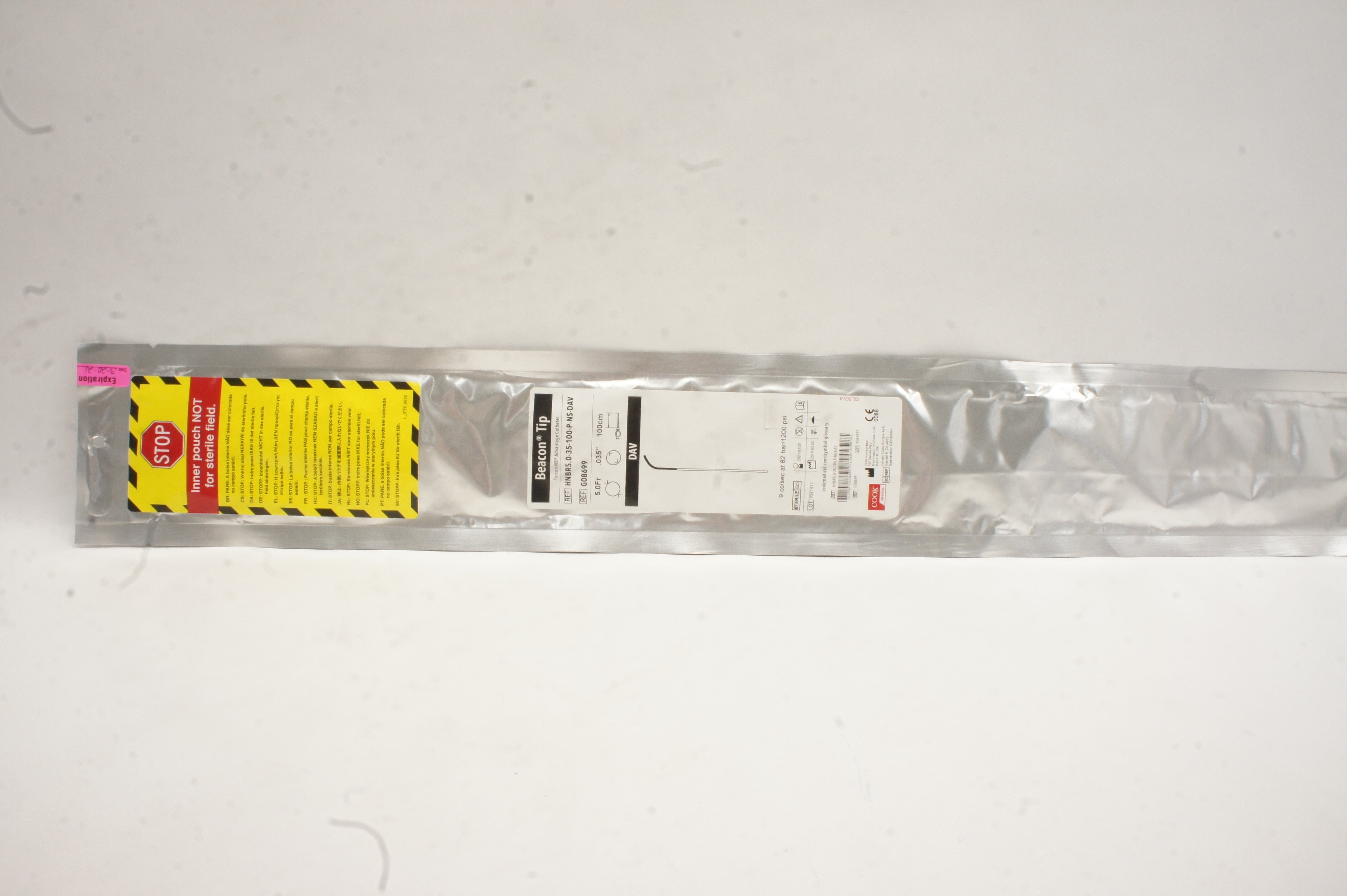 Cook Medical G08699 Beacon Tip Angiographic Cath. 5Fr (x)