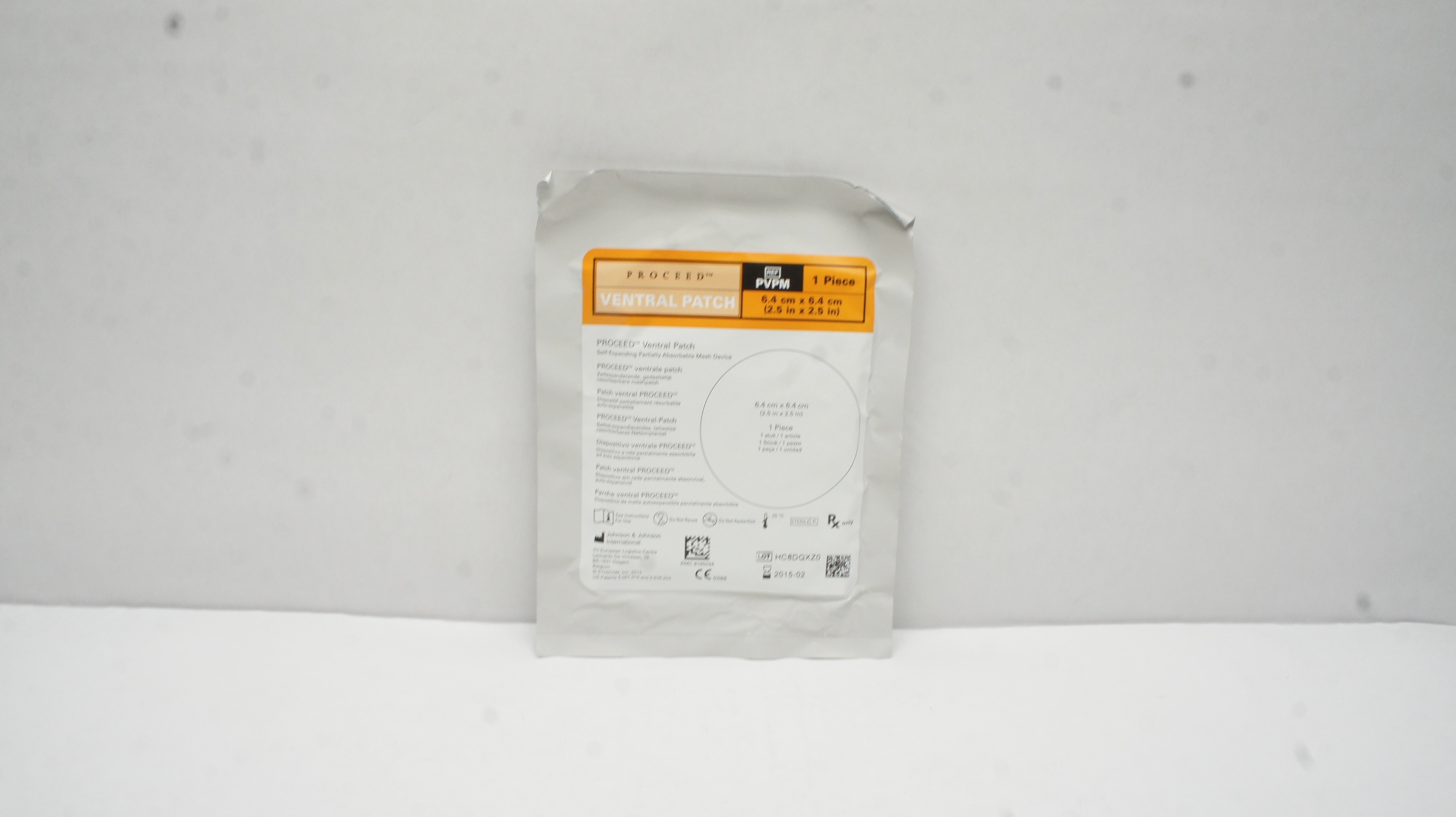 Johnson-Johnson  PVPM Ethicon PROCEED Ventral Patch 2.5inch x 2.5inch (x)