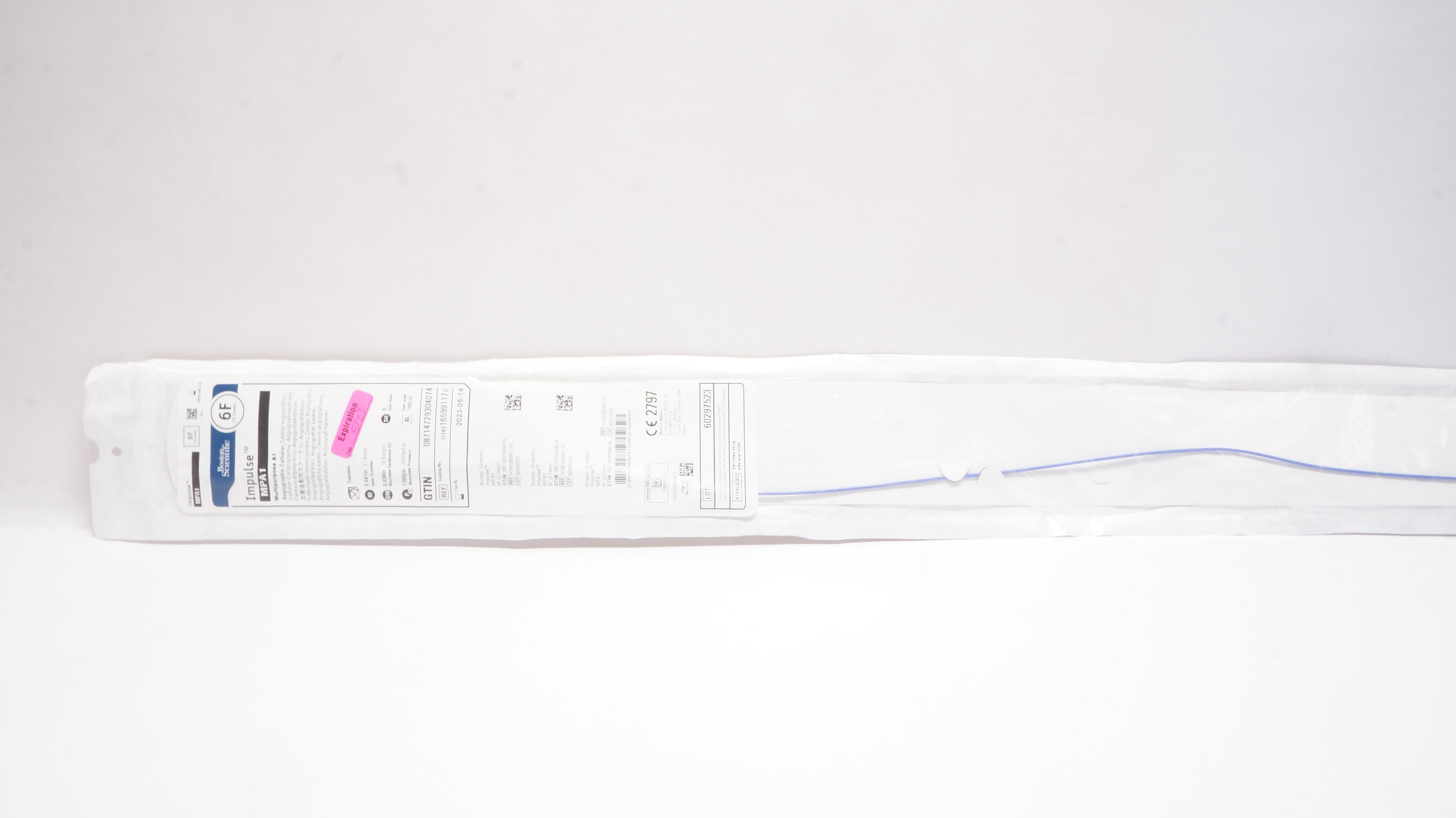 Boston Scientific 16599117 Impulse MPA1 Multipurpose A1 Angiographic Cath 6F (x)