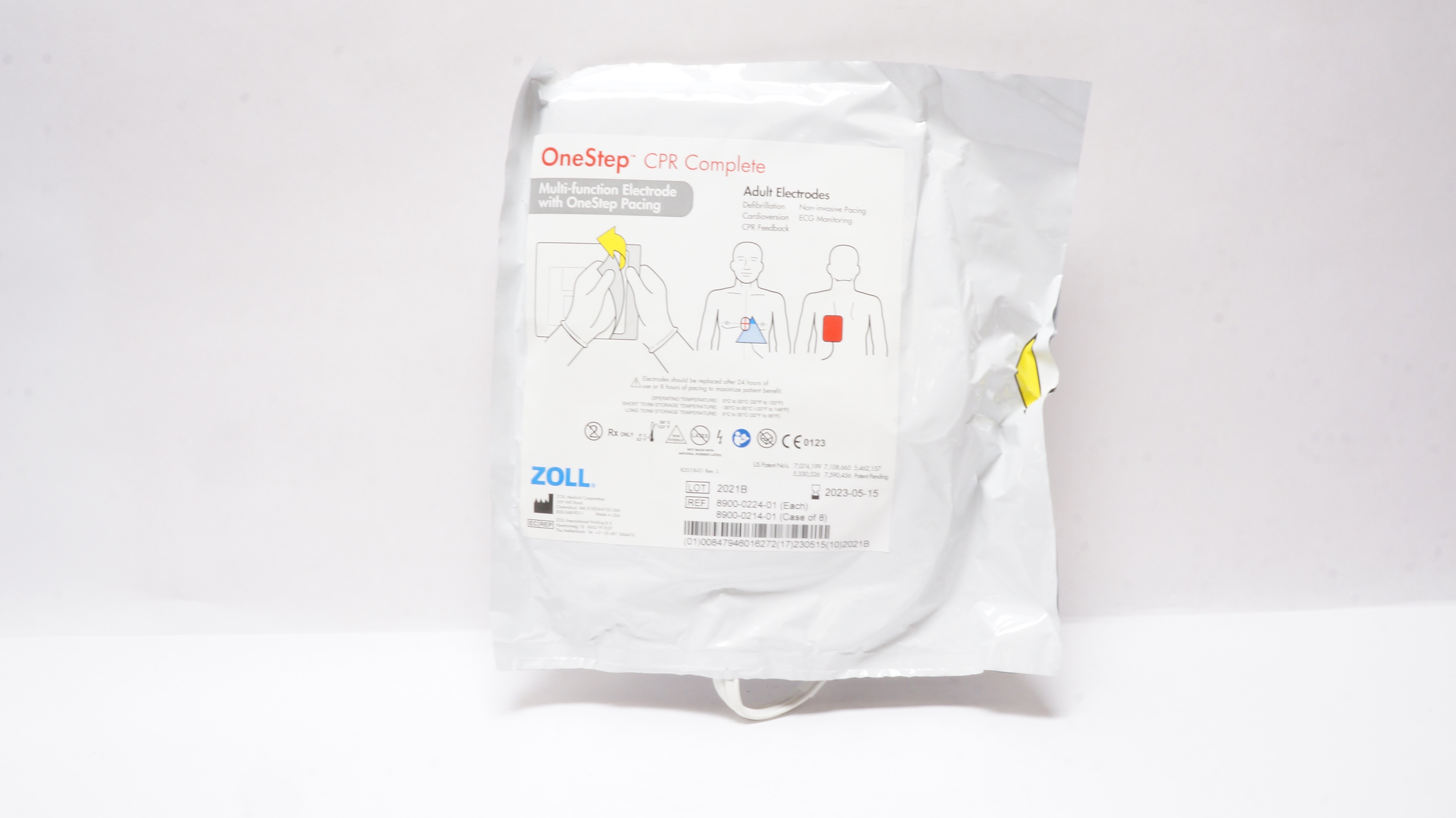 Zoll 8900-0224-01 OneStep CPR Complete Adult Multi-Function Electrodes (x)