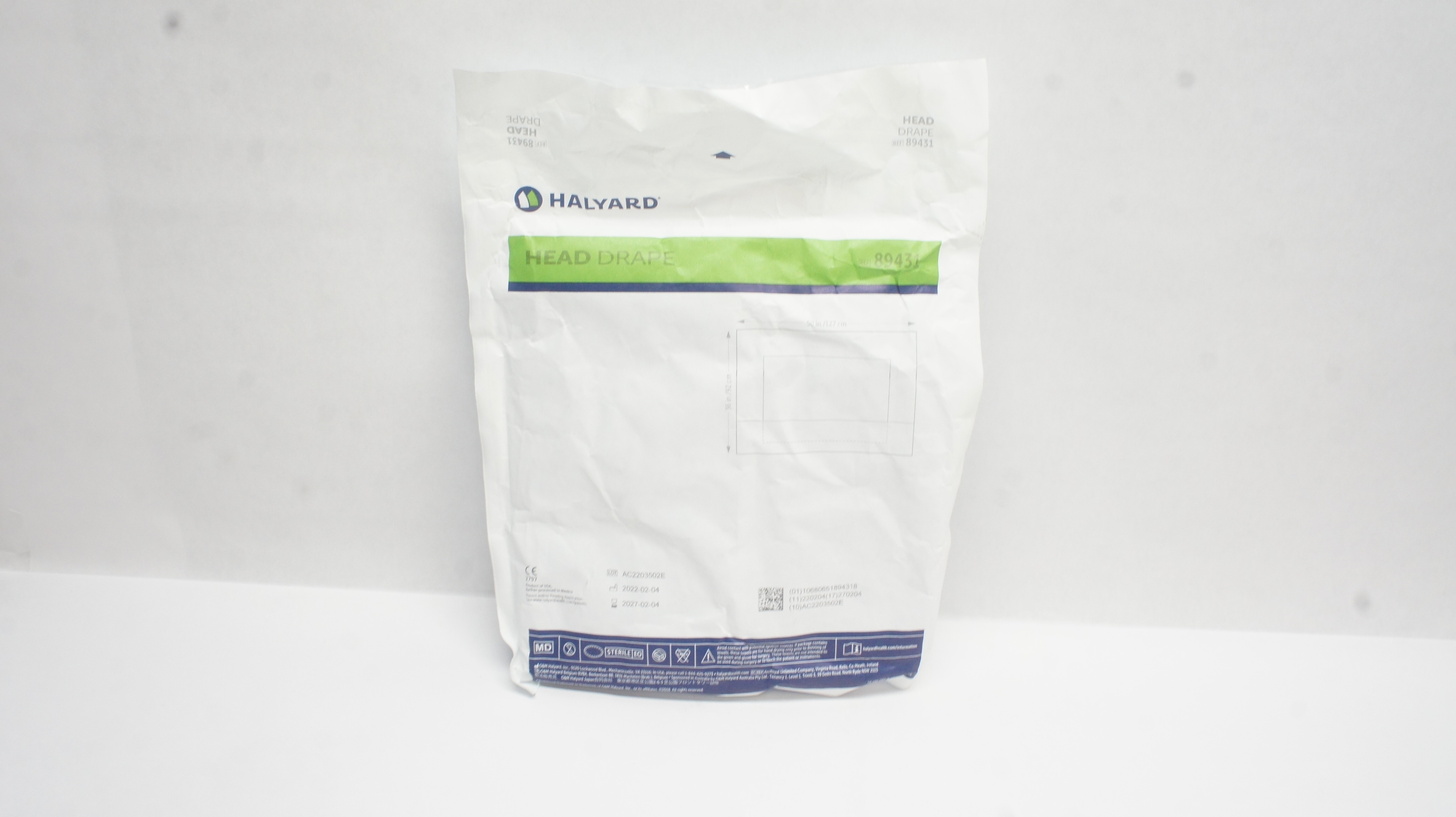 Halyard 89431 Head Drape 50inch x 36inch