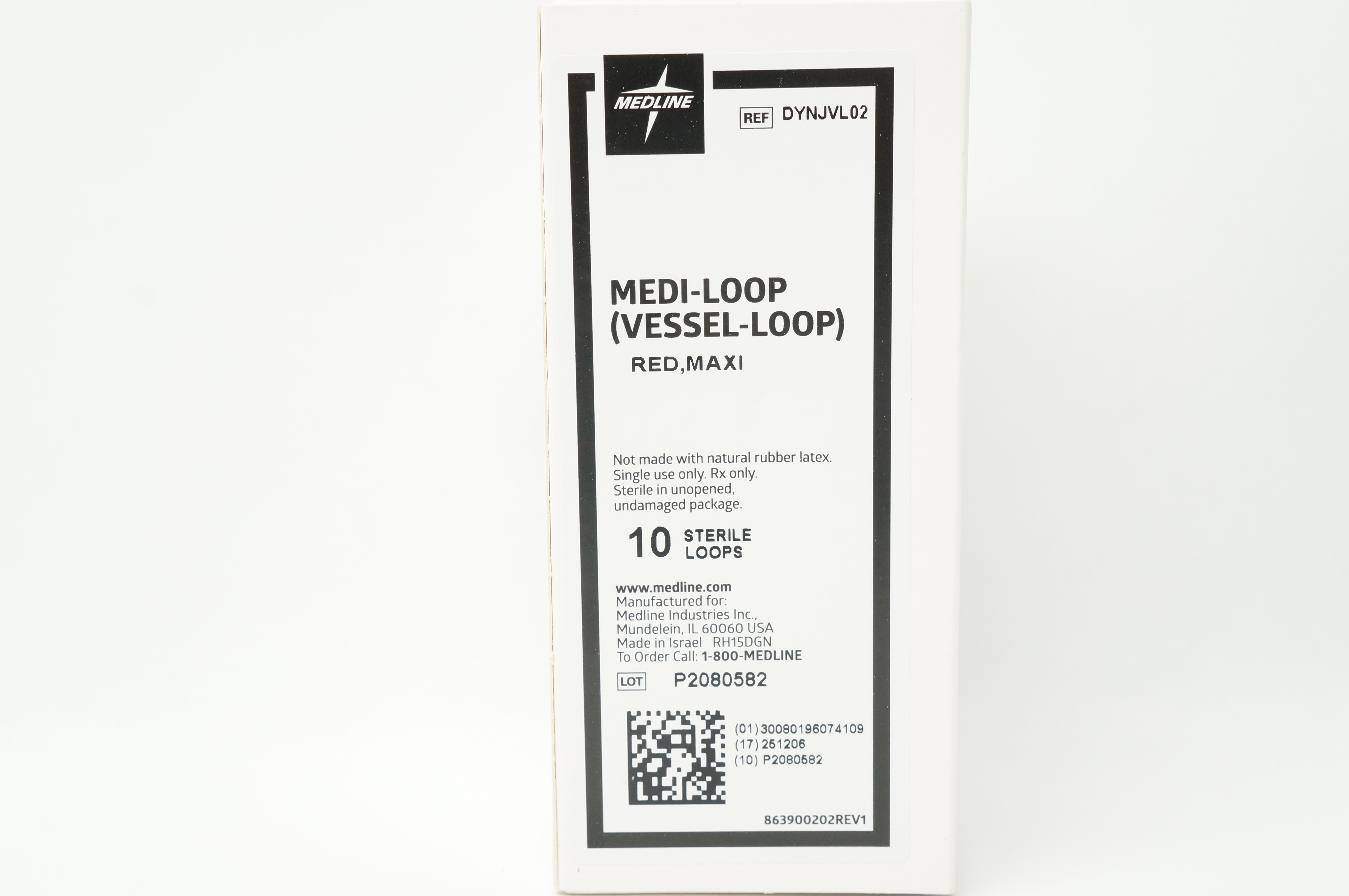 Medline DYNJVL02 Medi-Loop Red, Maxi - Box of 10