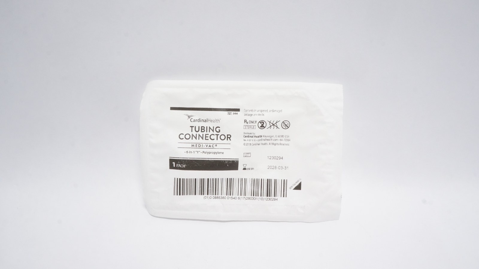 Cardinal Health 366 Tubing Connector 6-in-1 'Y' Polypropylene